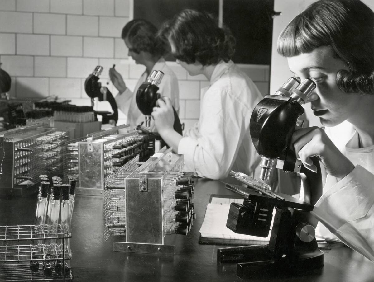 Scientists Studying Polio Vaccine