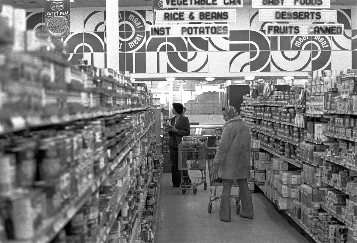 Shoppers At A Grocery Store