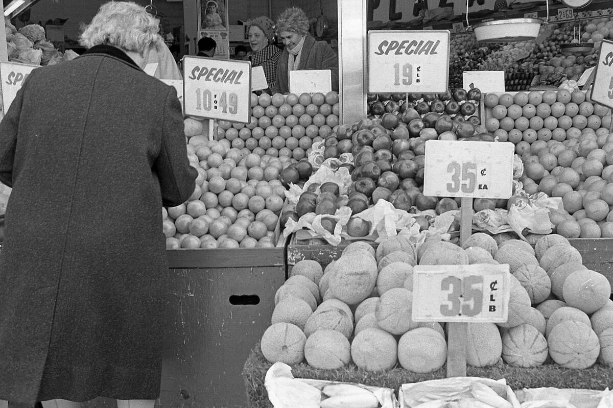 Shoppers At A Produce Market, Corona