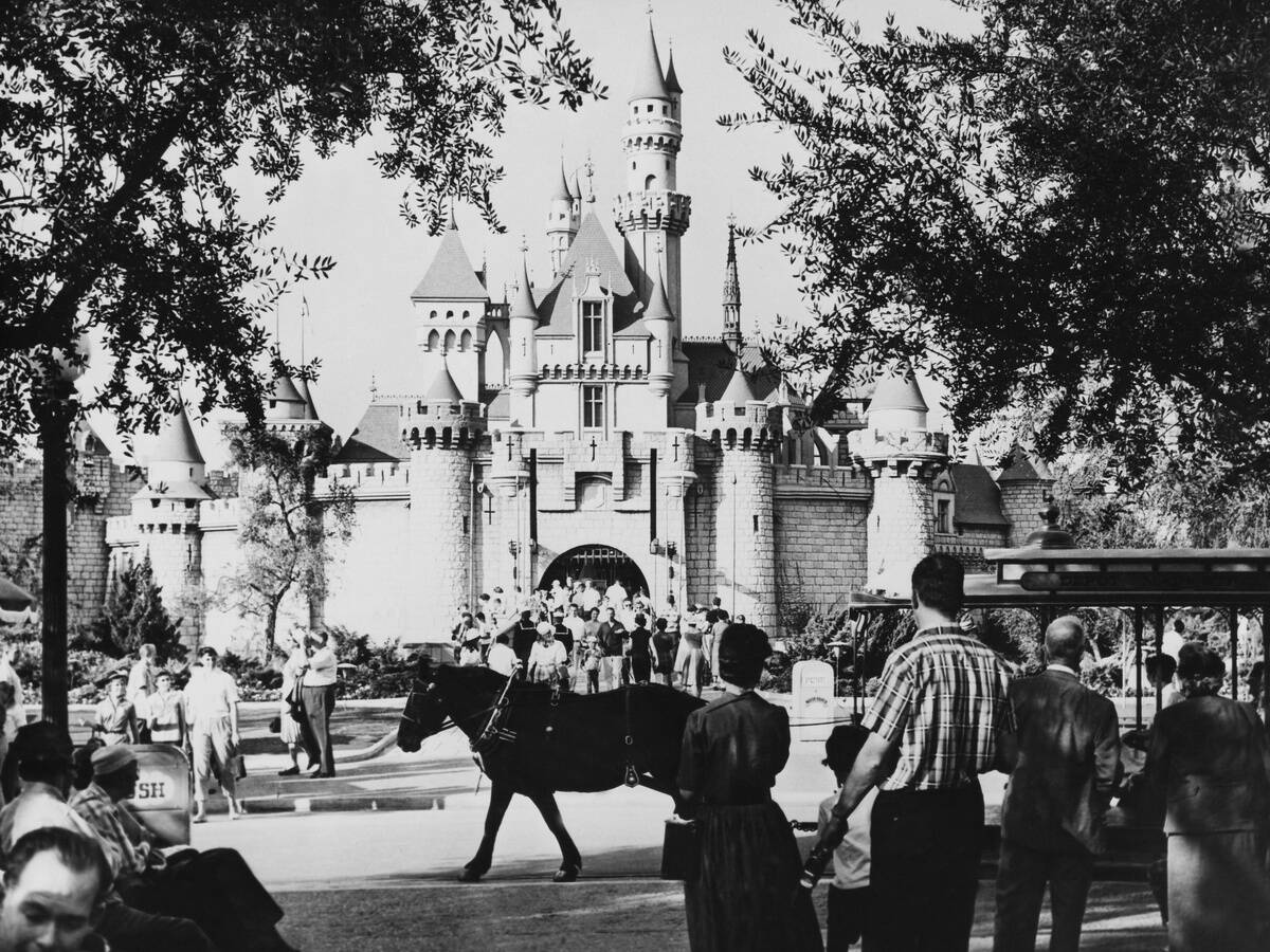 Sleeping Beauty Castle At Fantasyland In Disneyland Park-California