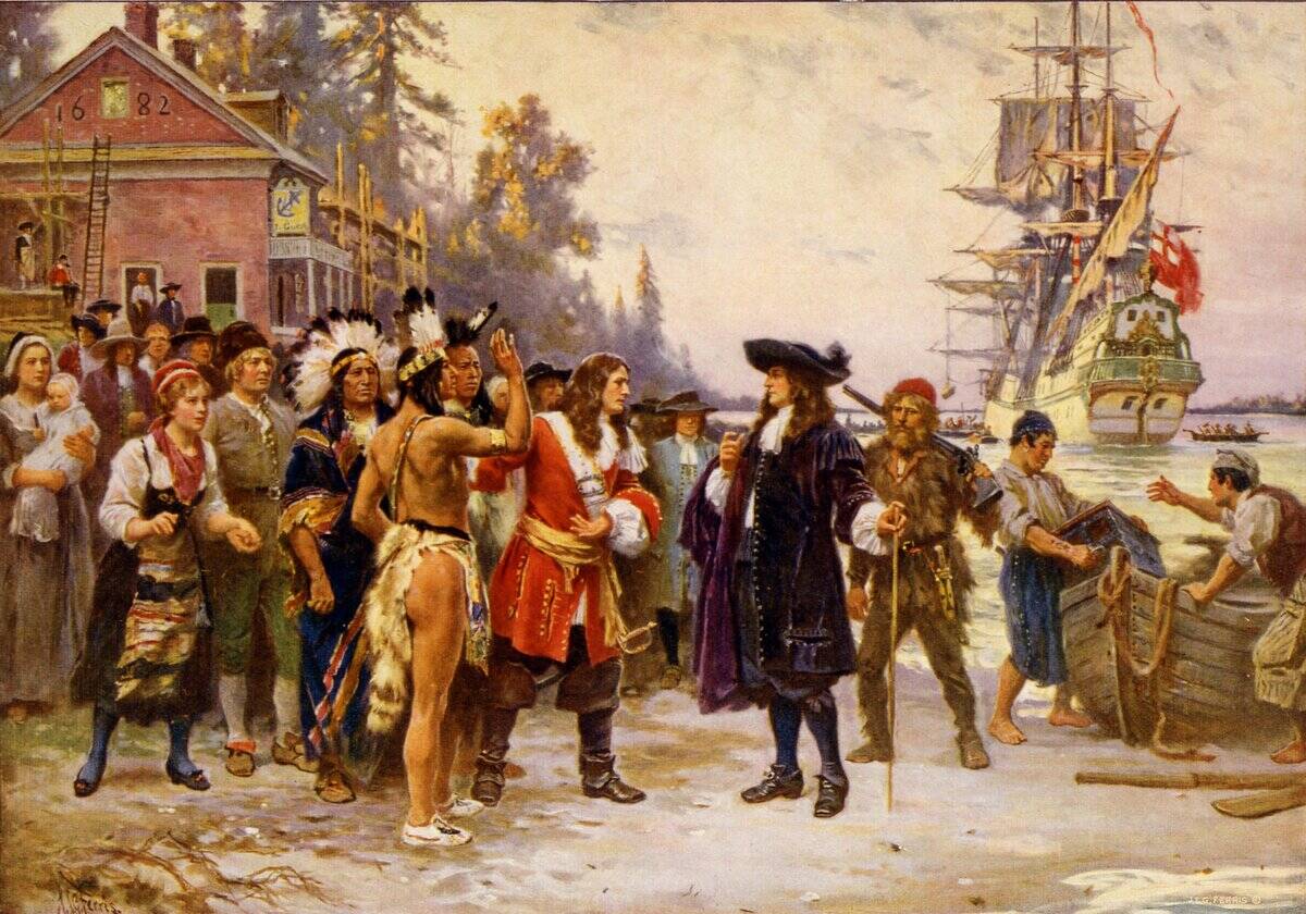The landing of William Penn.