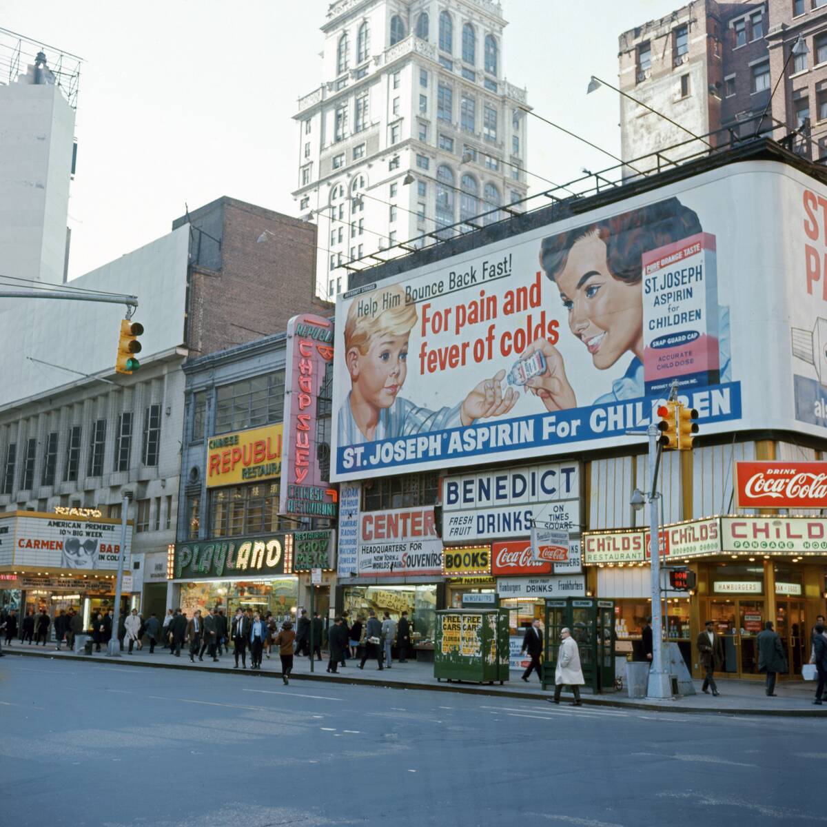 Times Square 42nd Street, New York City 1967