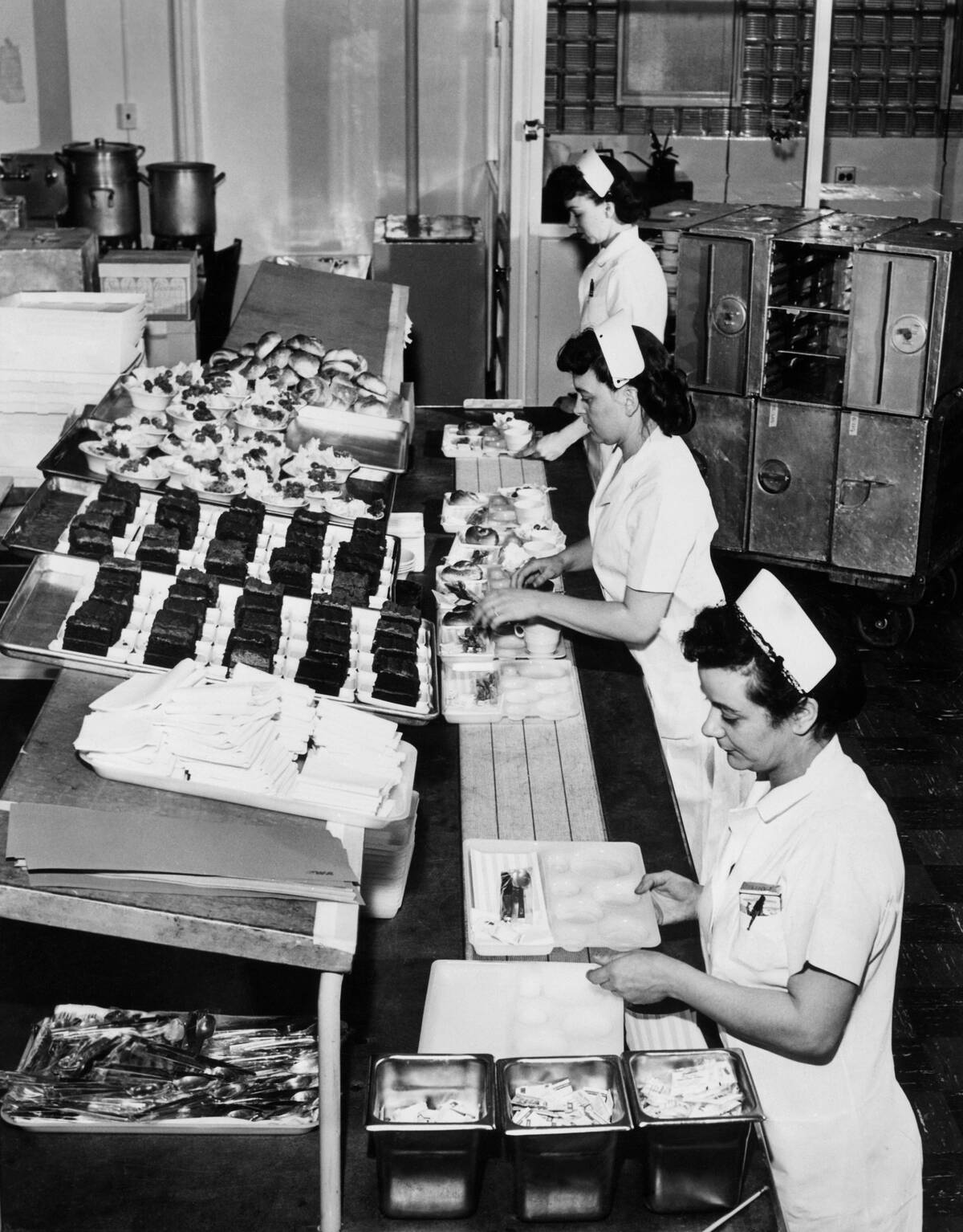Twa kitchen of the airport. 1955
