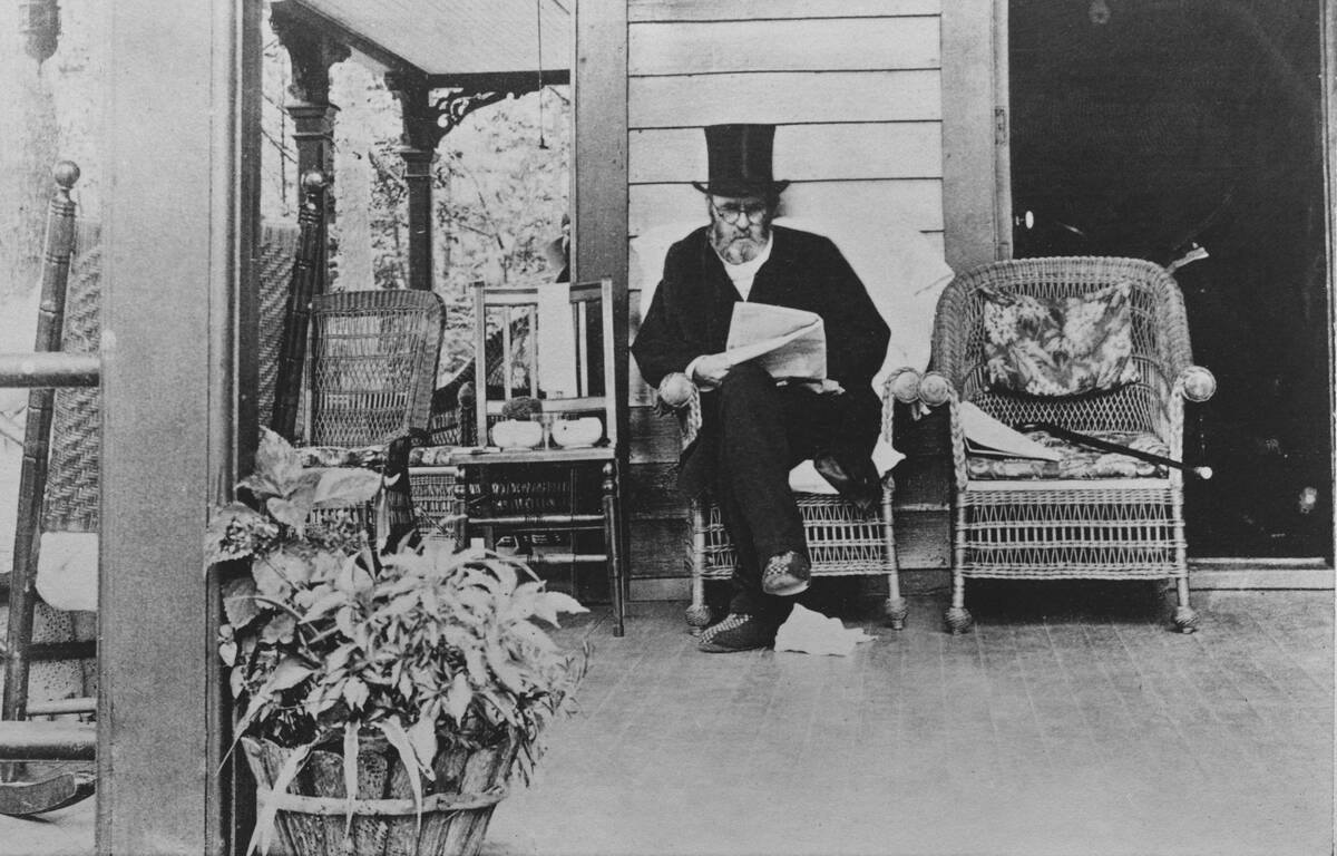Ulysses S Grant At His Mount McGregor Home