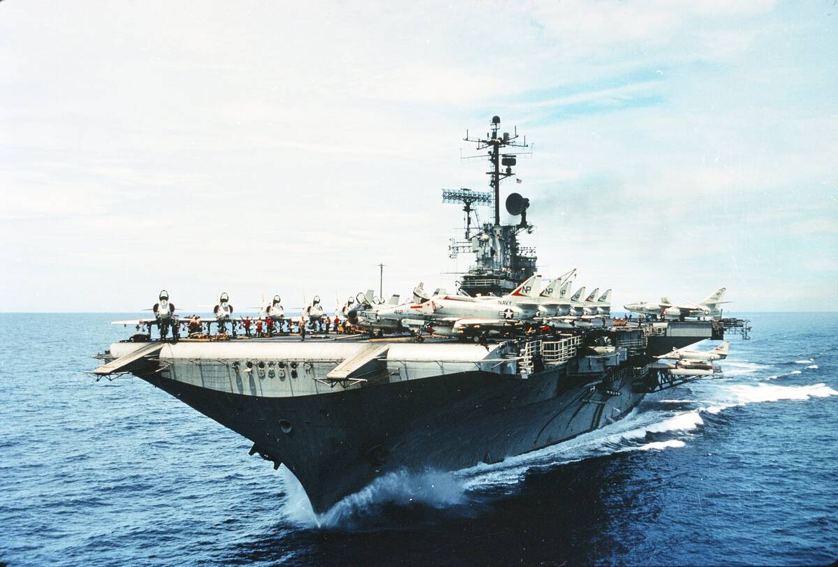 'USS Hancock Underway'