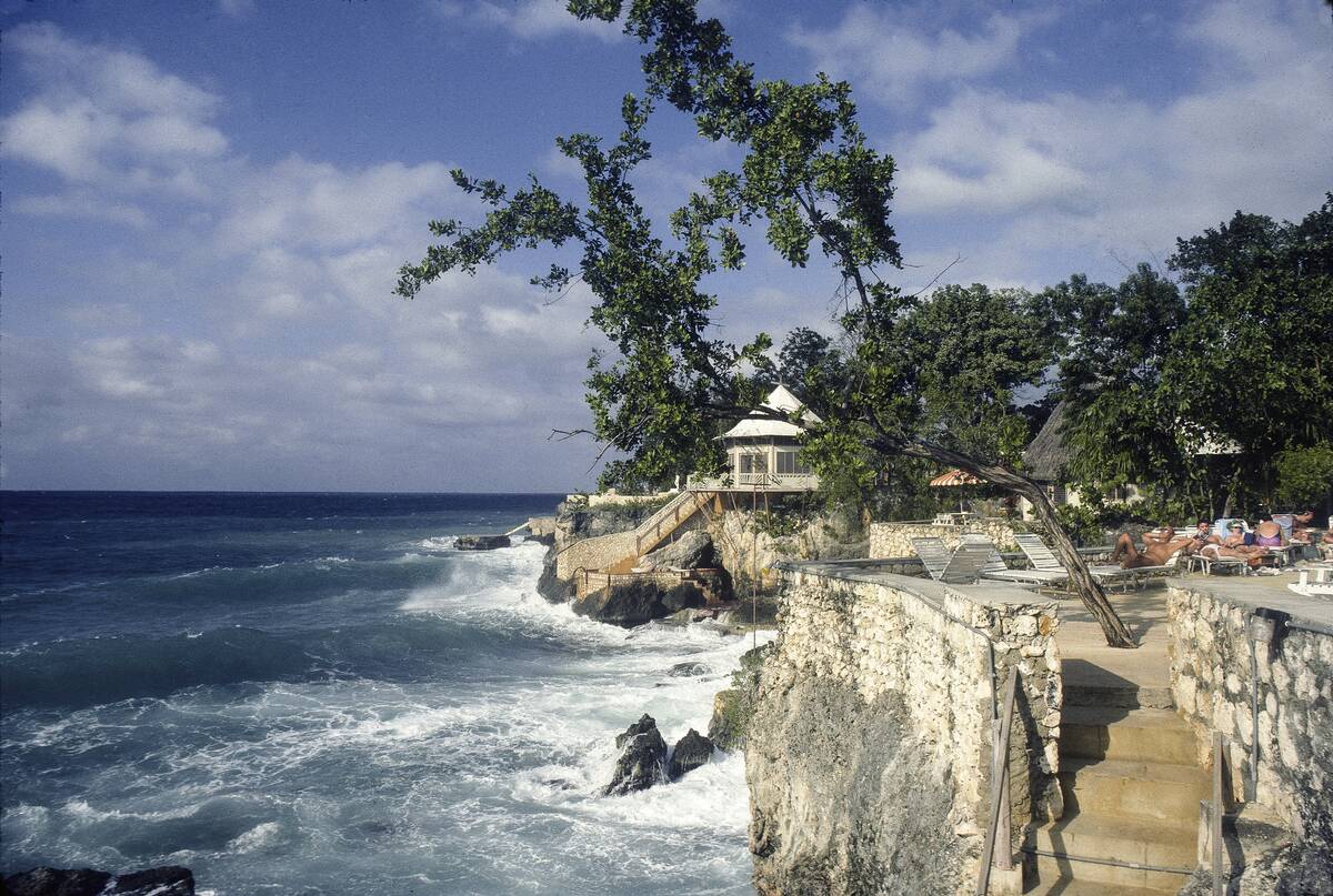 View Of The Caribbean & Sunbathers