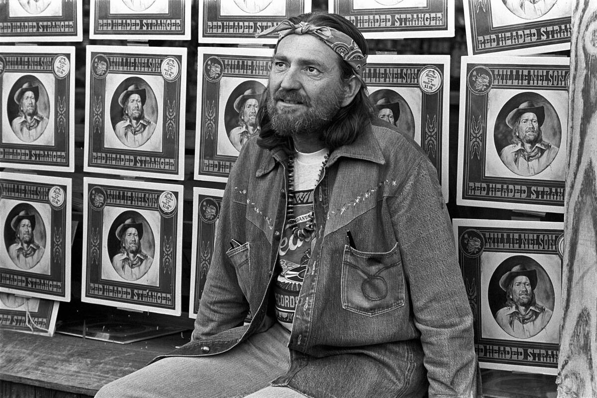 Willie Nelson Appears At Peaches Records, Atlanta