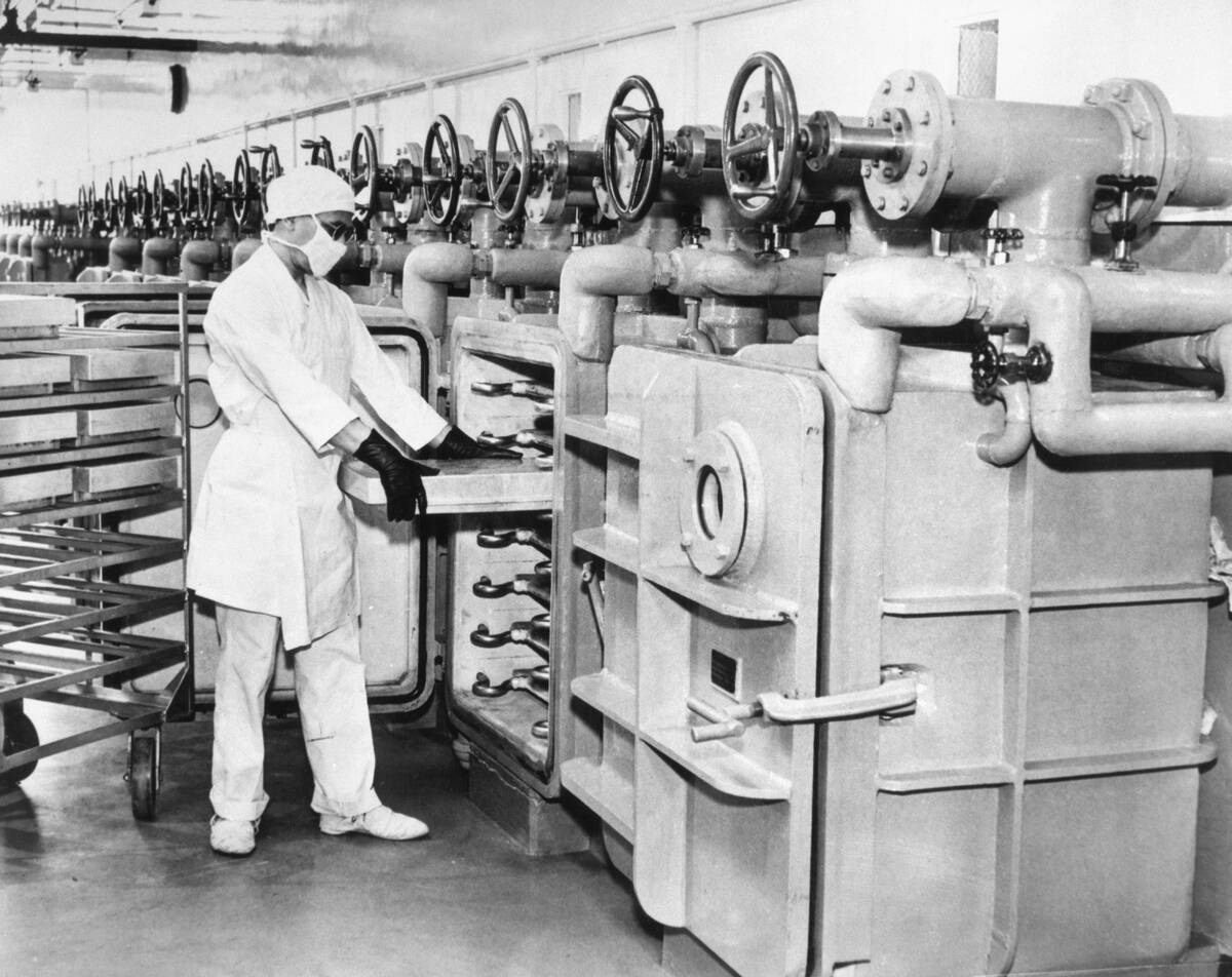 Worker Preparing Penicillin
