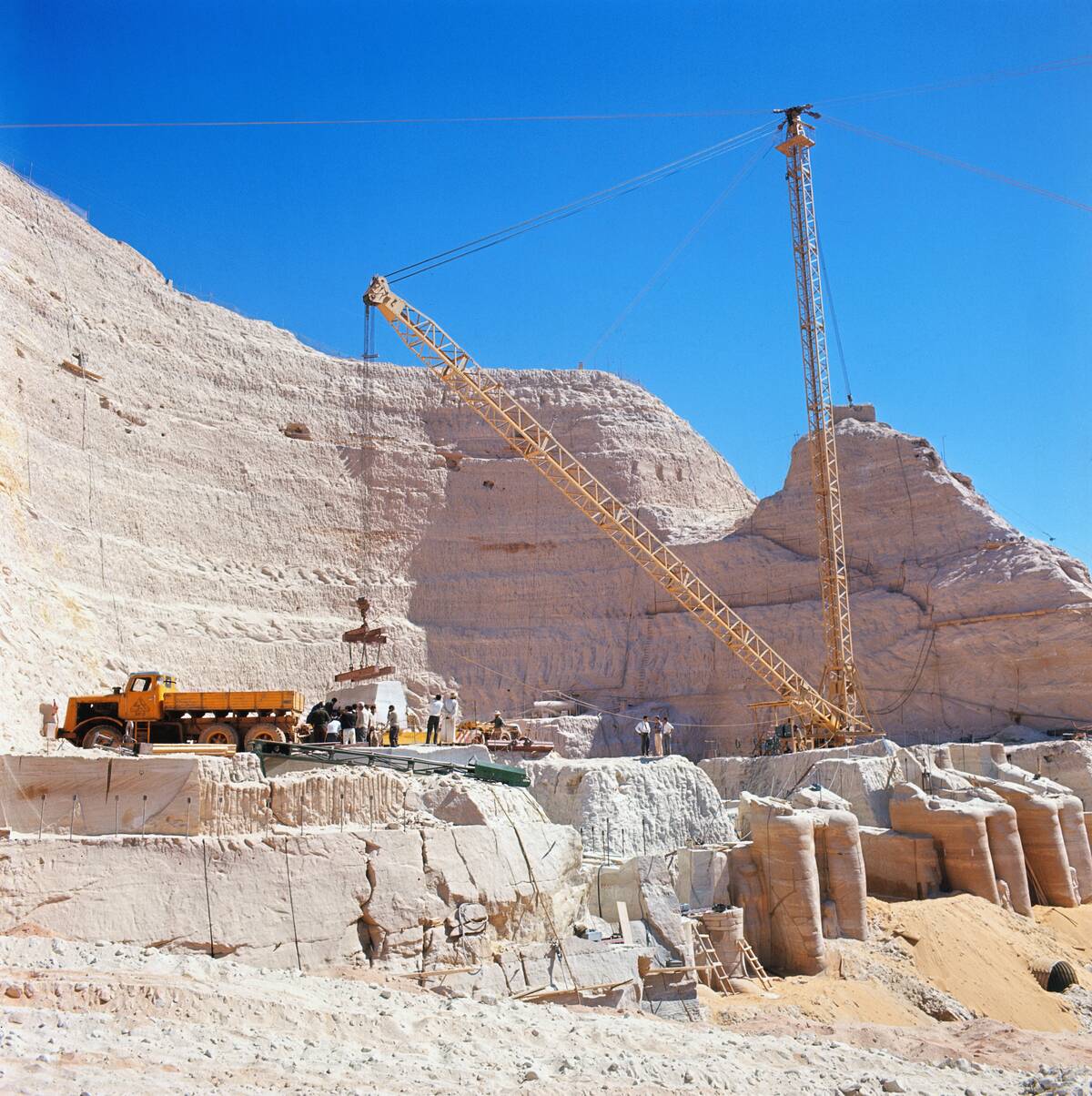 Workers Reassembling Temple