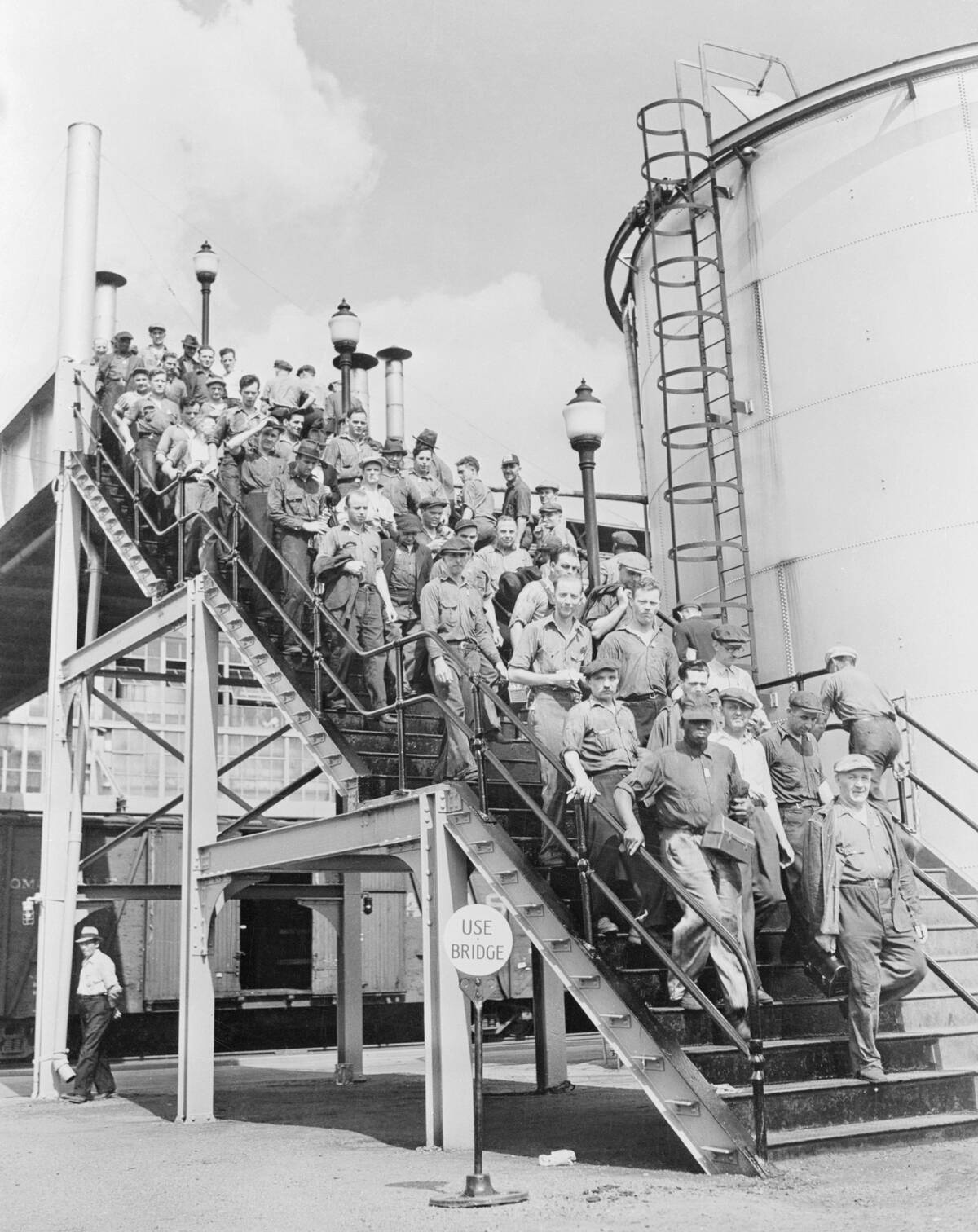 Workmen Leaving the Ford Plant