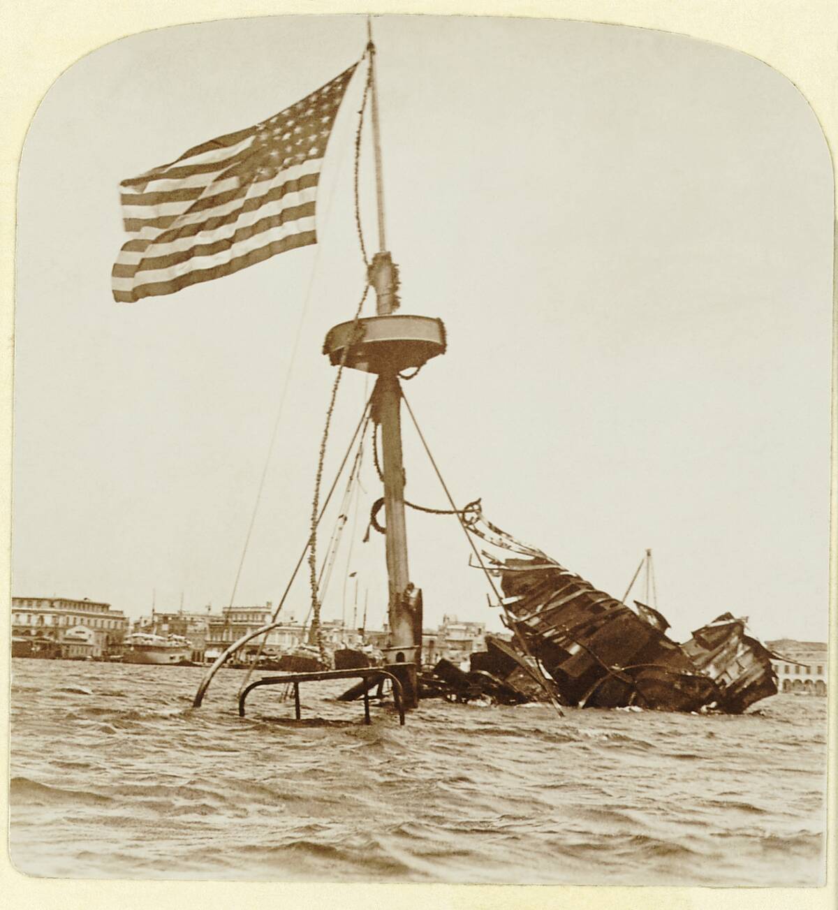 Wreckage of the USS Maine