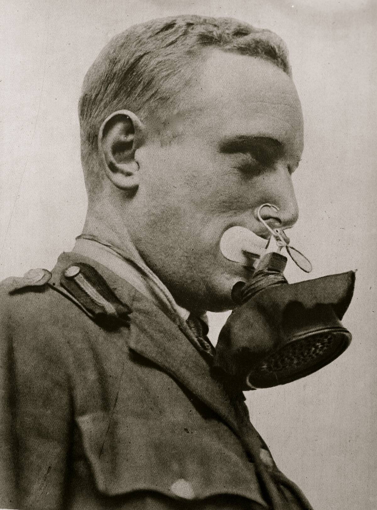A Soldier & His Respirator