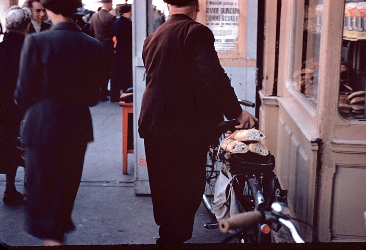 Baguette On Bicycle