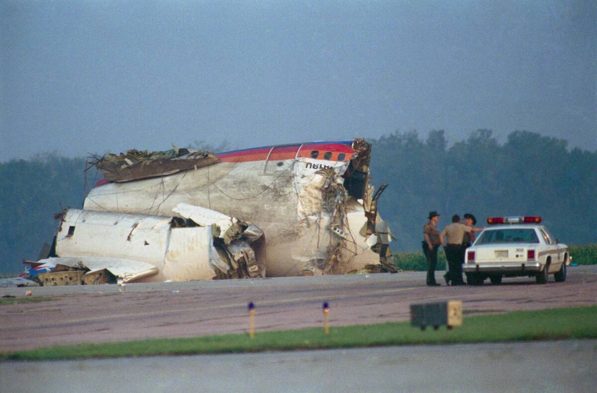 Debris from the Crashed United Airlines Flight 232