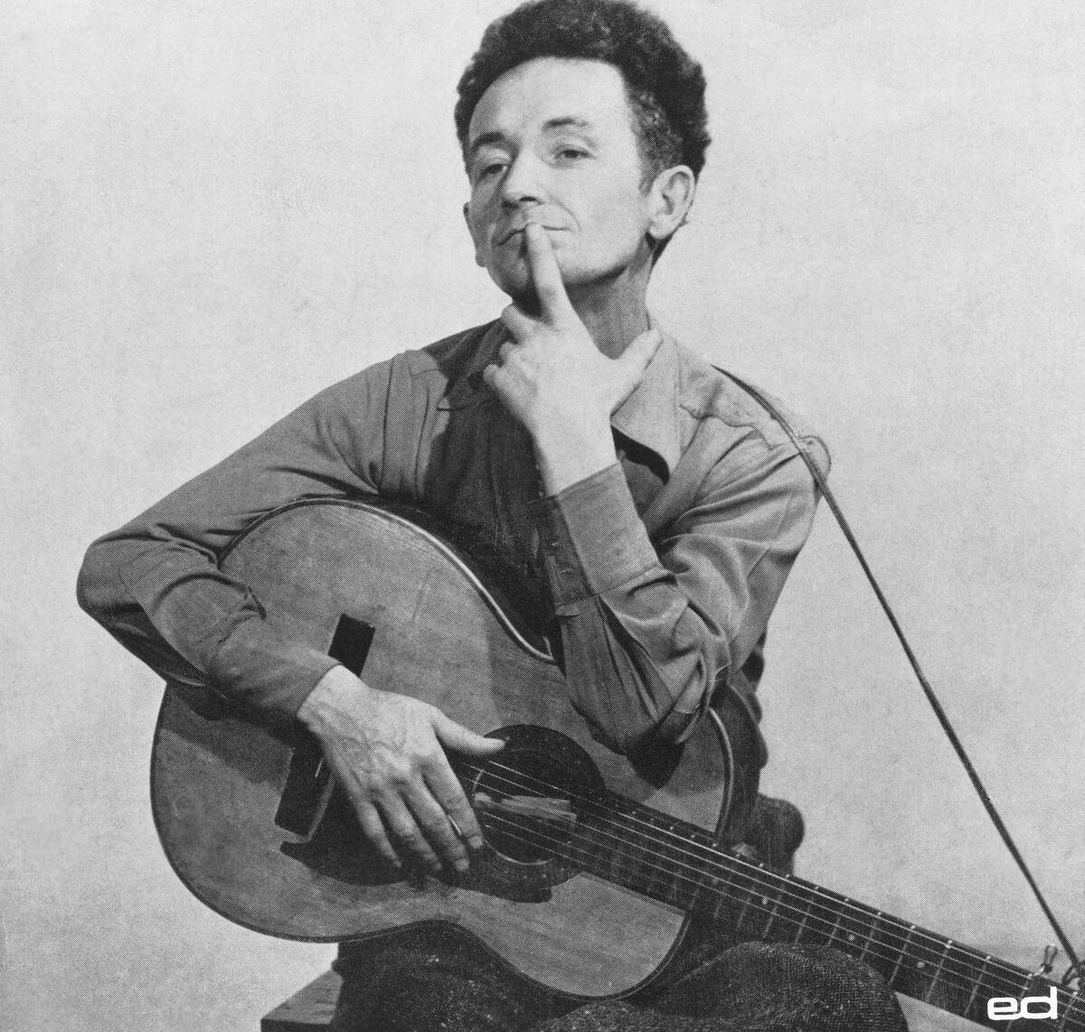 Early 1940s, New York City, Woody Guthrie