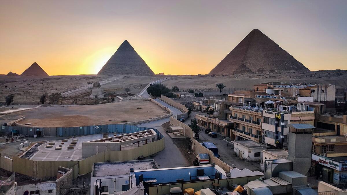 Egypt's Great Pyramid of Giza continue to attract local and foreign tourists