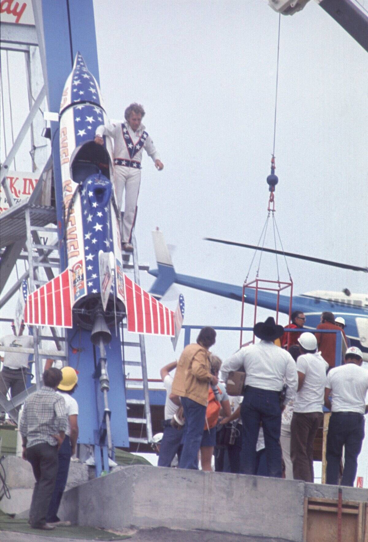 Evel Knievel At Snake River Canyon