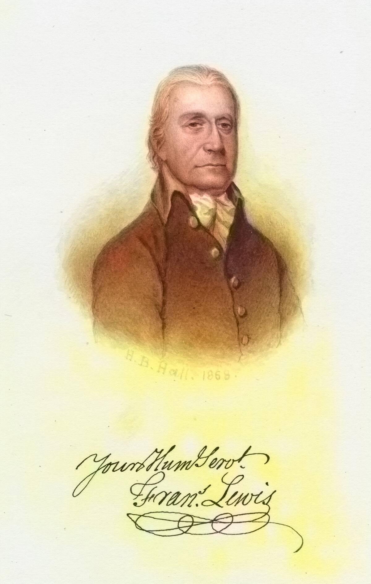 Francis Lewis Portrait (Colorized)