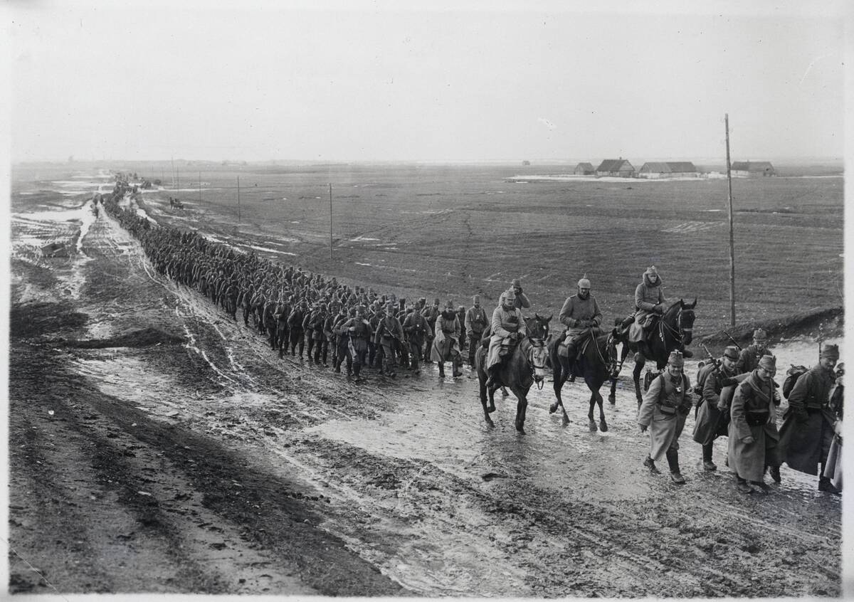 German Rifle Company Marching