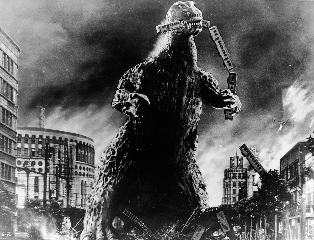 Godzilla Eats A Commuter Train