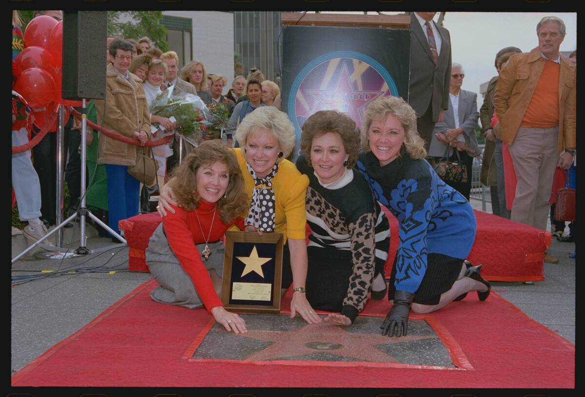 Lennon Sisters Putting Hands on Star