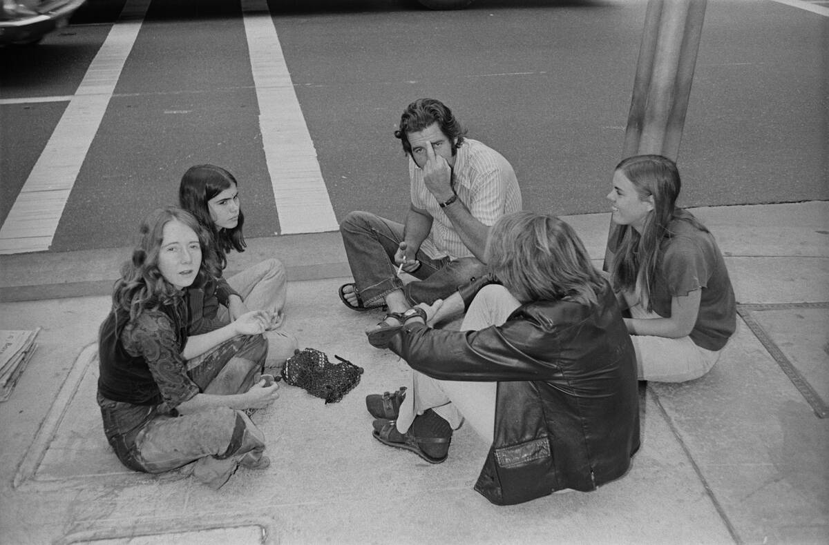 Manson Family Members outside Court