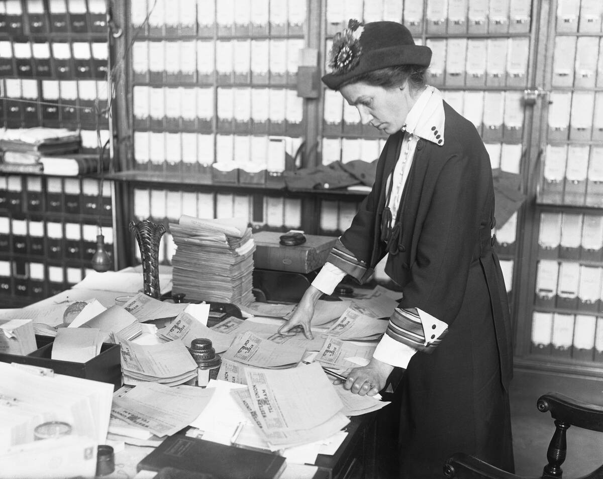 Peace Party Member Sorting Telegrams