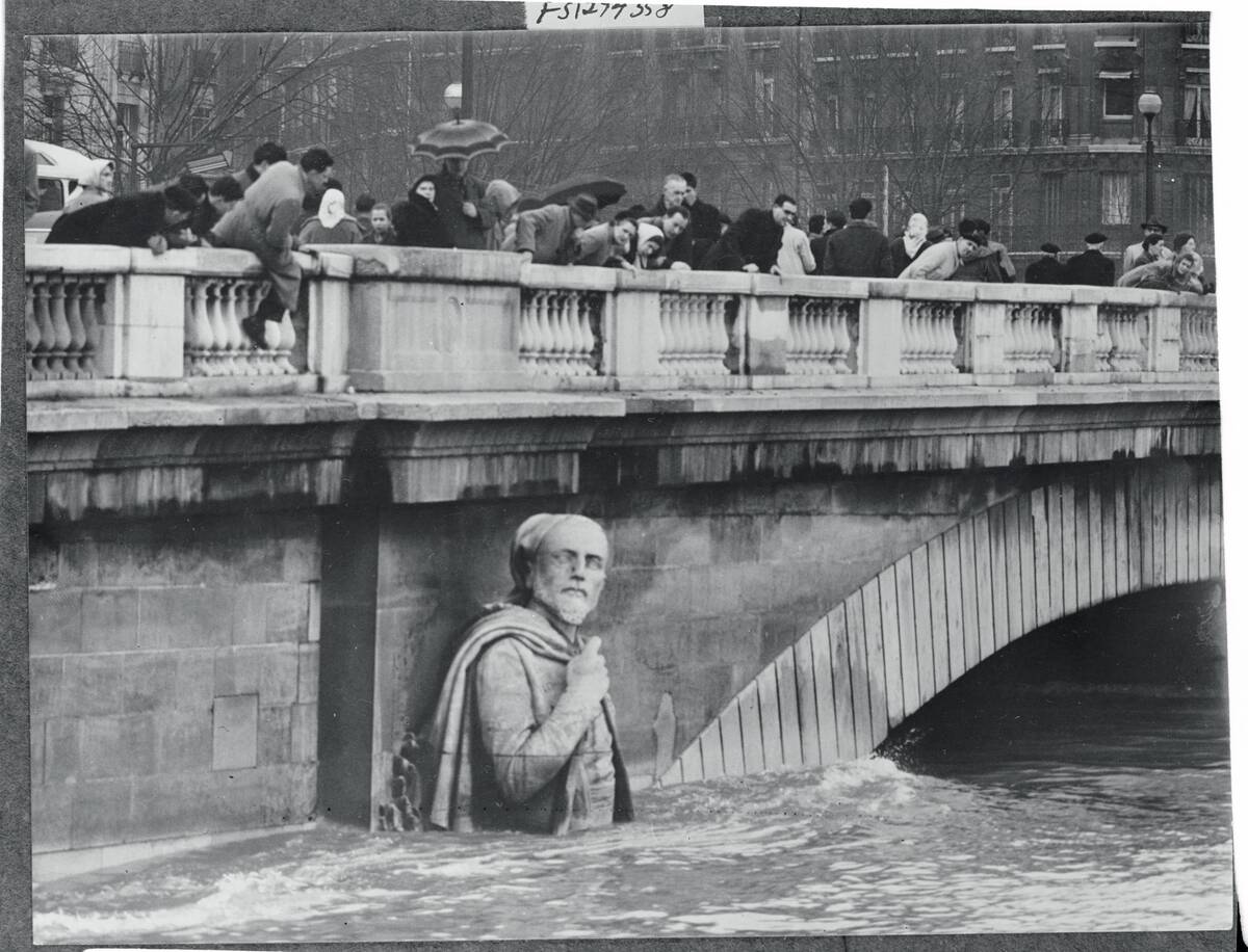 People Watching Flood Waters