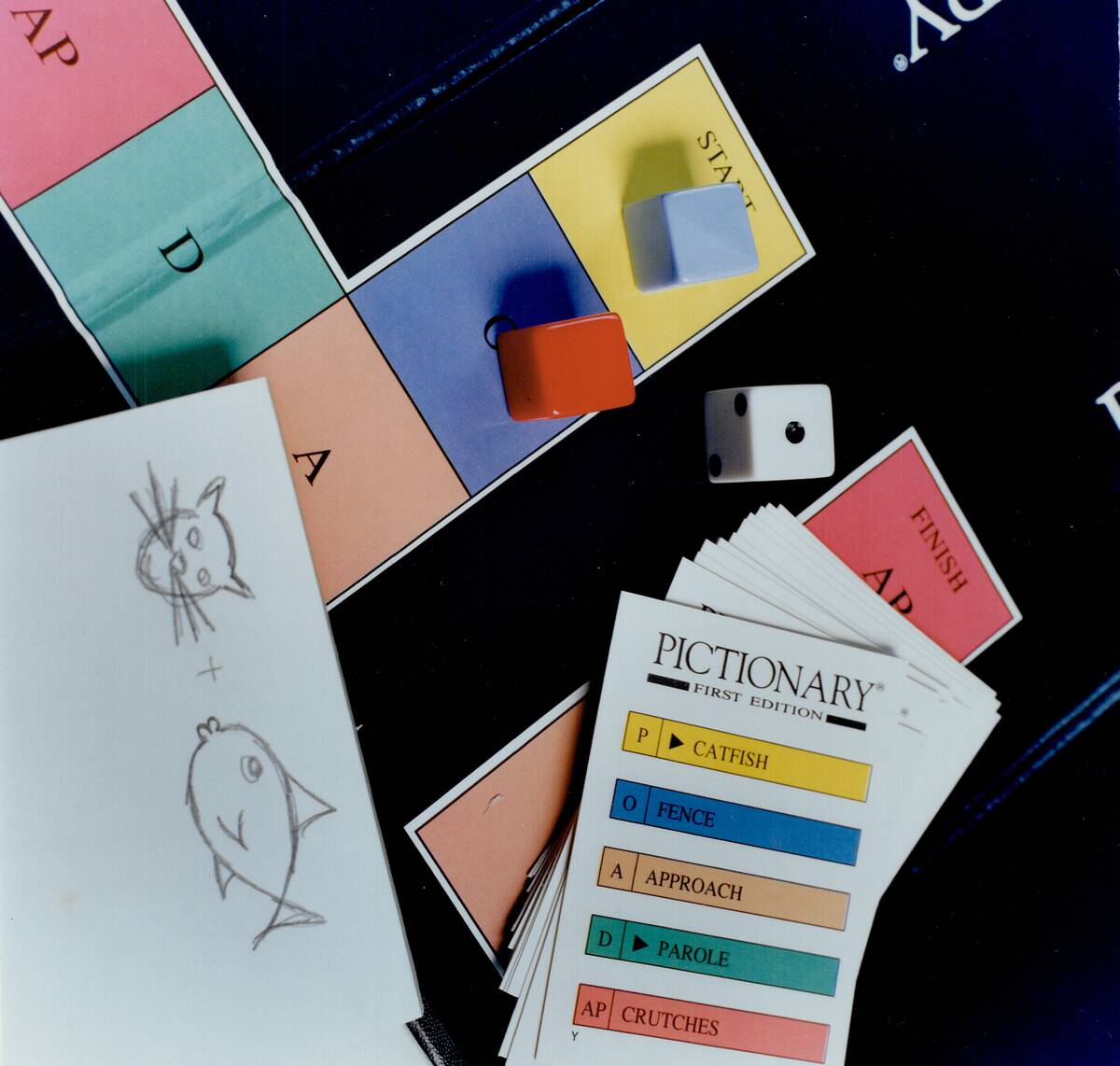 Pictionary; a team game that involves sketched clues; should reach sales of one million this year.