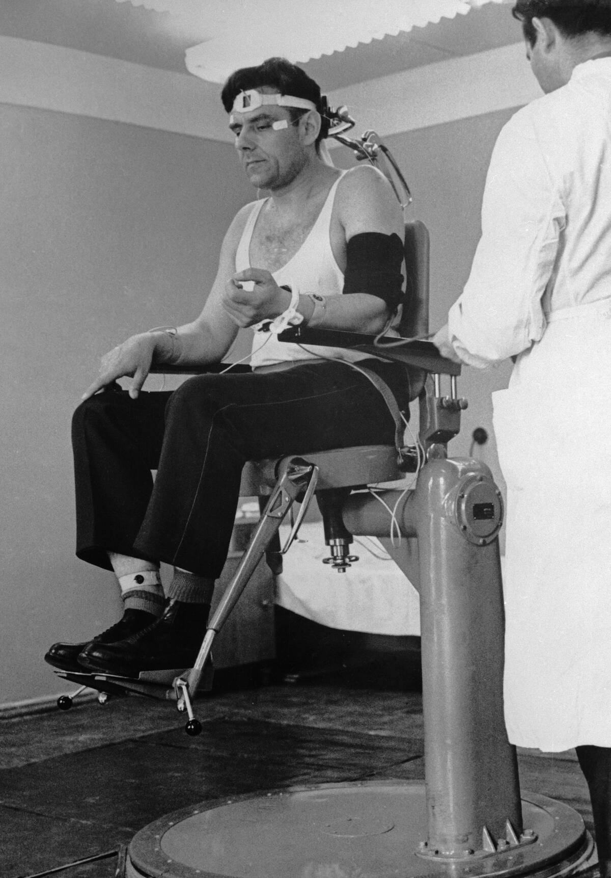 Soviet Cosmonaut Undergoing Medical Test