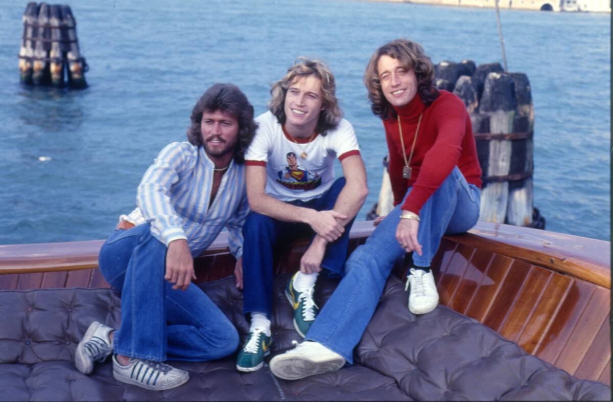 The Bee Gees on a boat