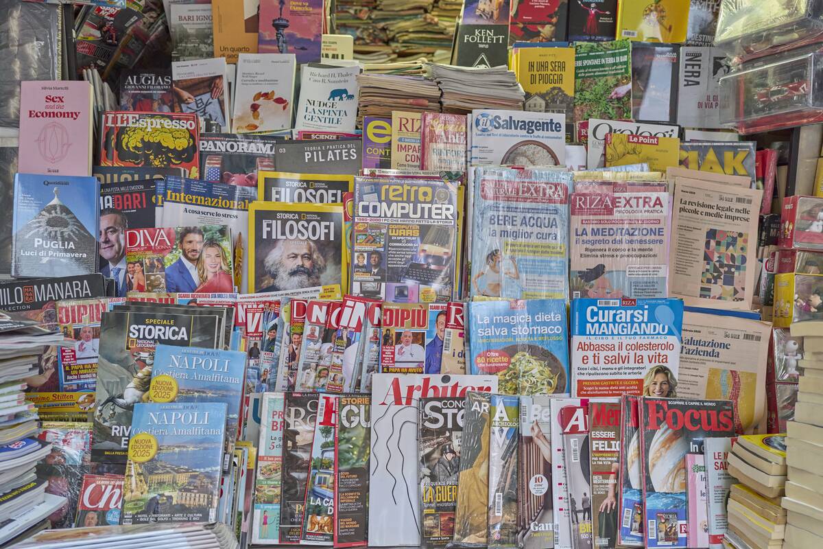 Traditional Newsstand In Italy A Window Into Print Culture