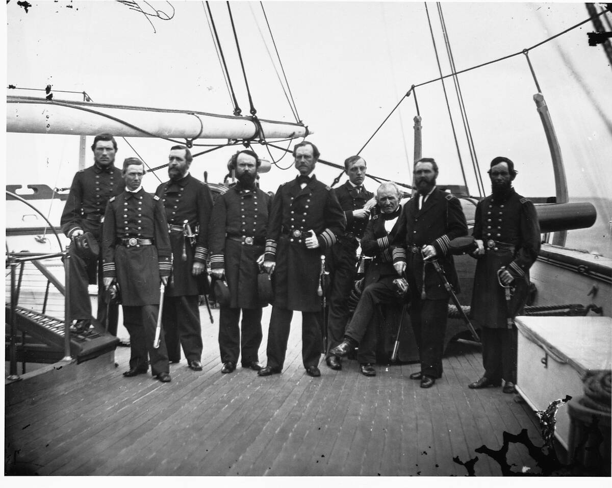 Admiral John Dahlgren and Officers