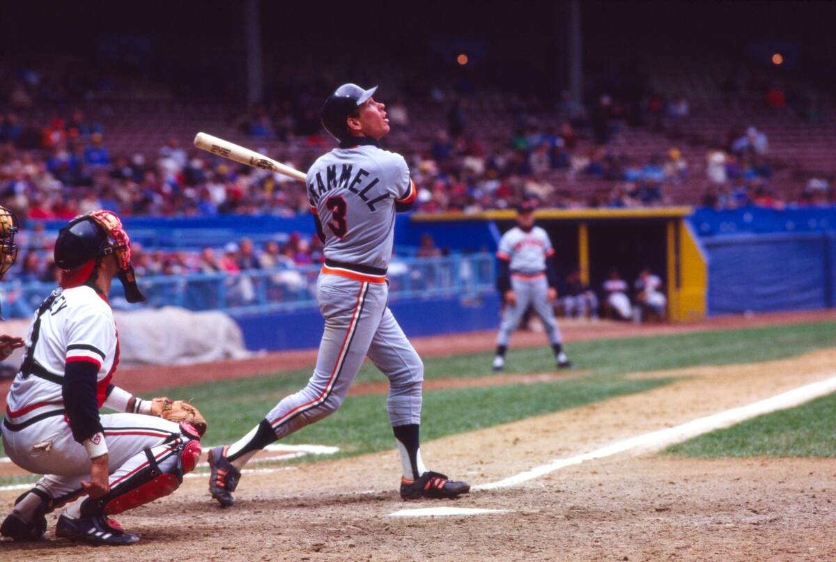 Alan Trammell of the Detroit Tigers in 1984