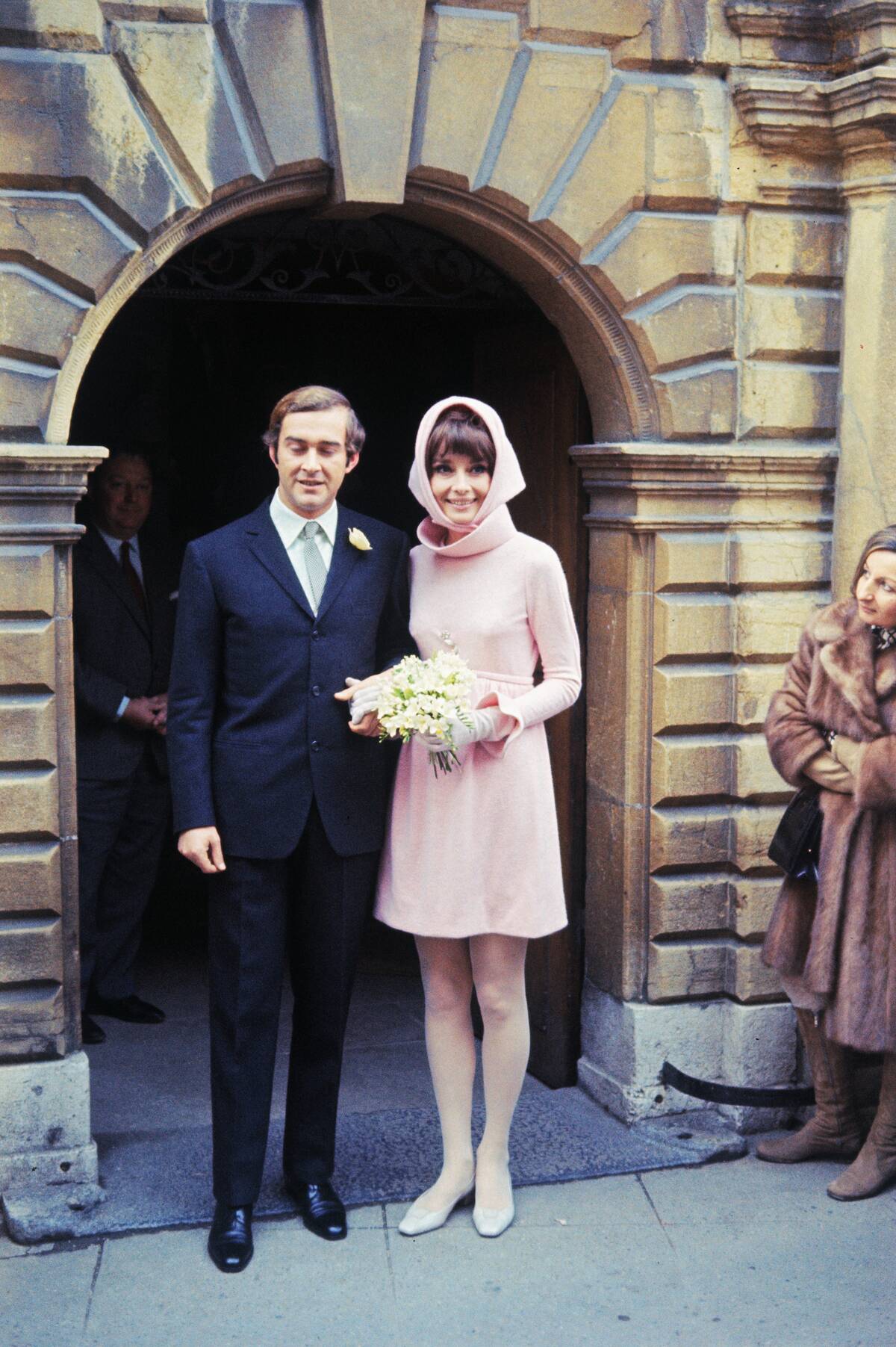 Andrea Dotti and Audrey Hepburn After Wedding