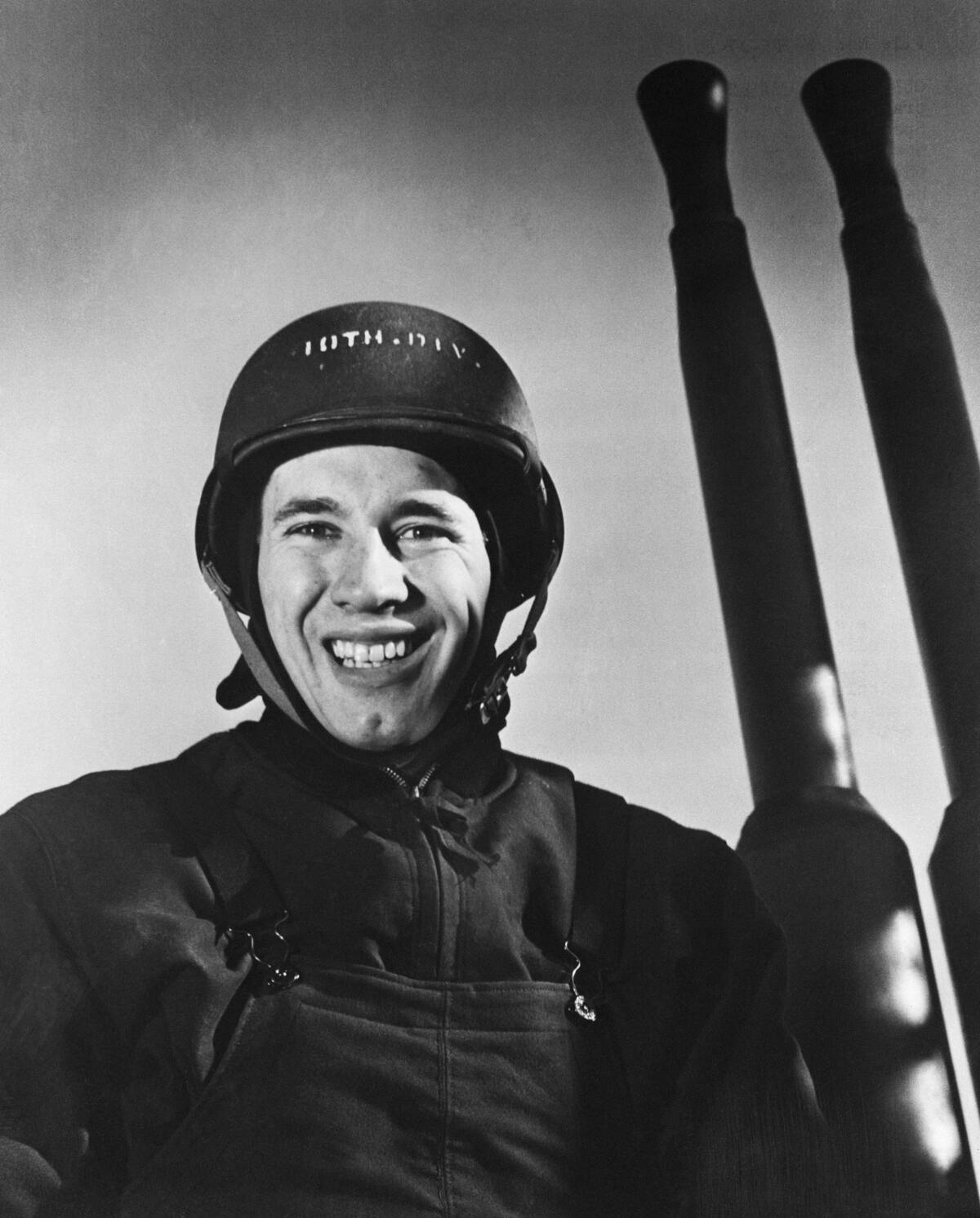 Bob Feller Standing With Guns Smiling
