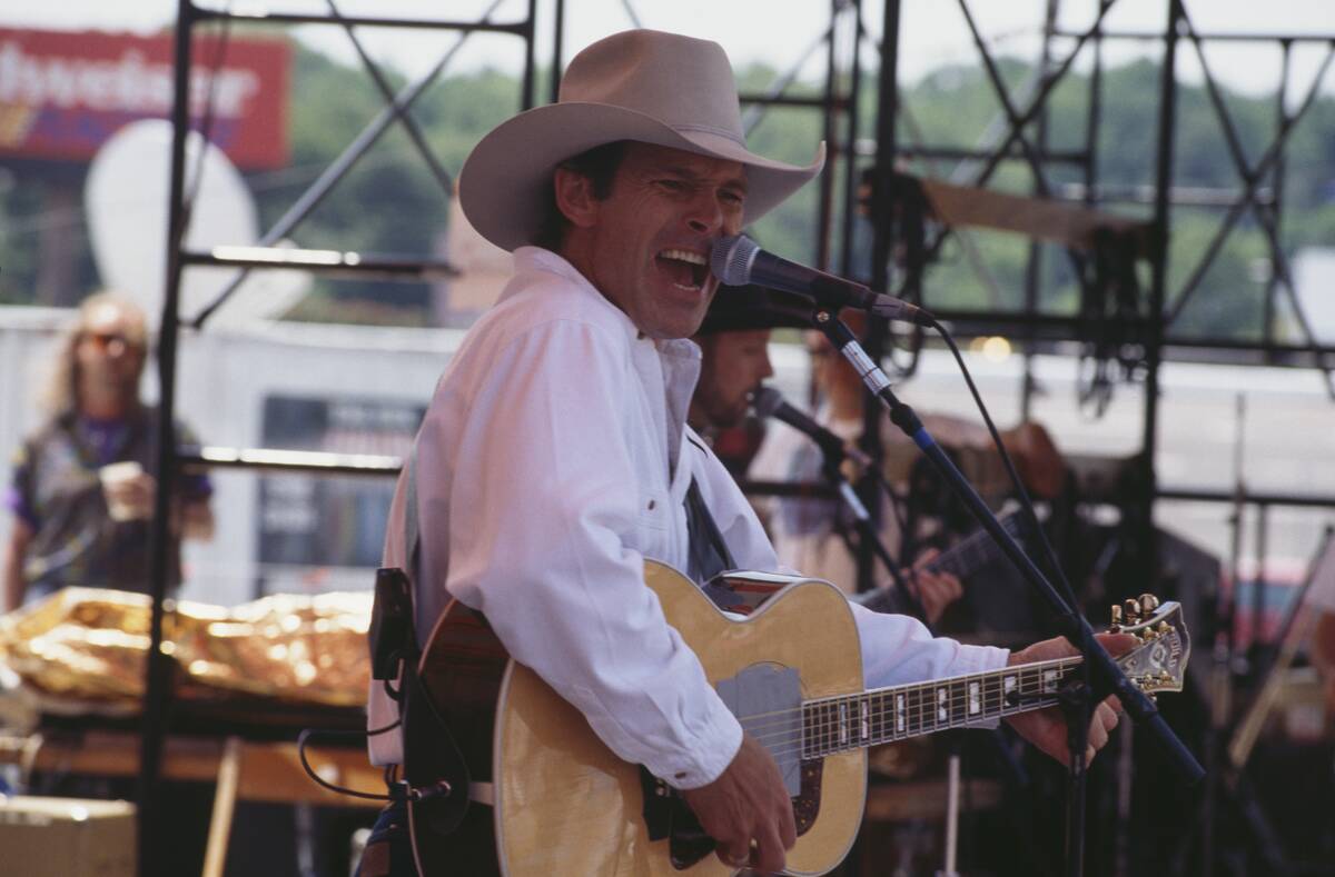 Chris LeDoux On Stage In Nashville