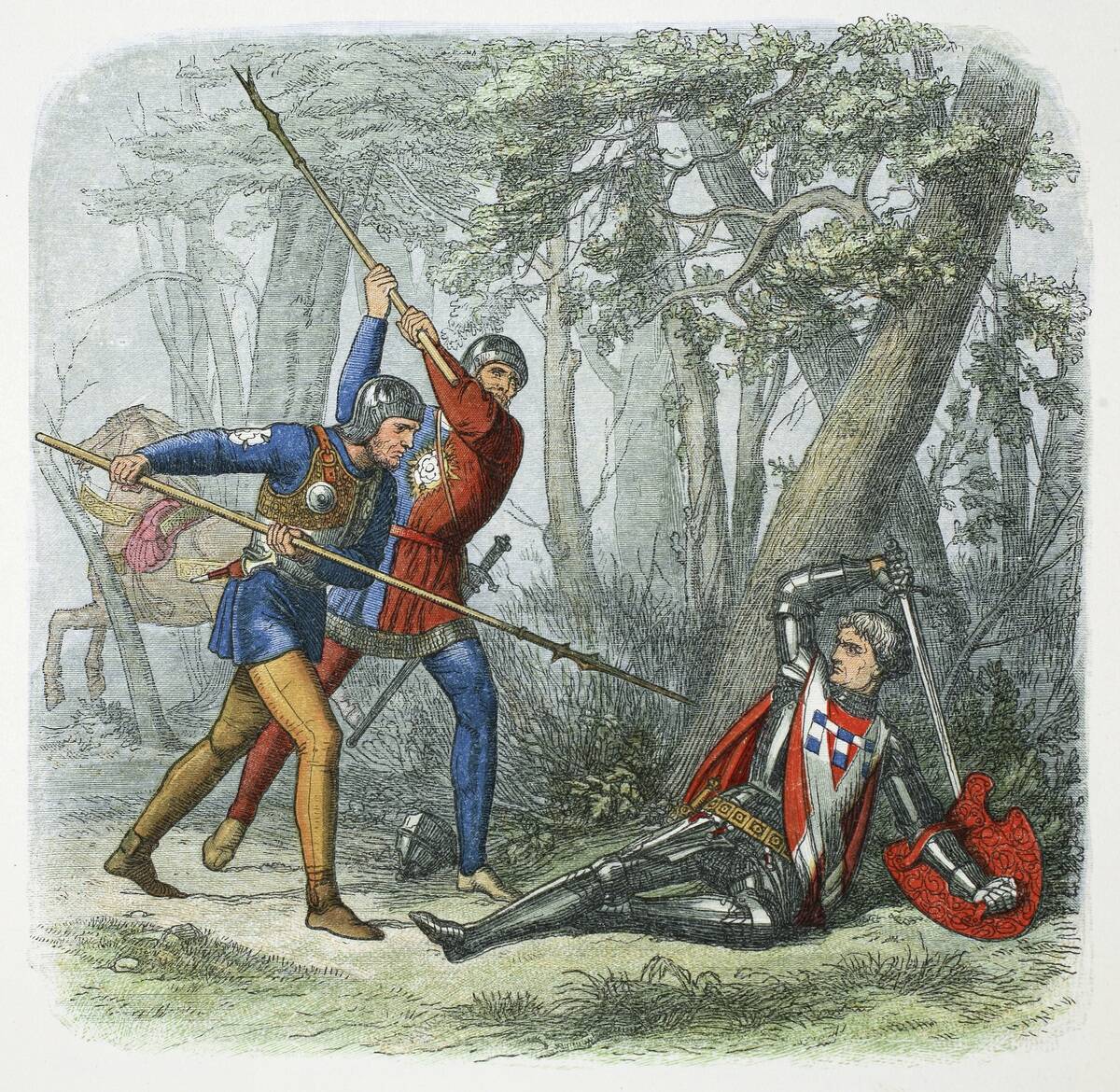 Death Of Warwick The Kingmaker Battle Of Barnet 1471 (1864)