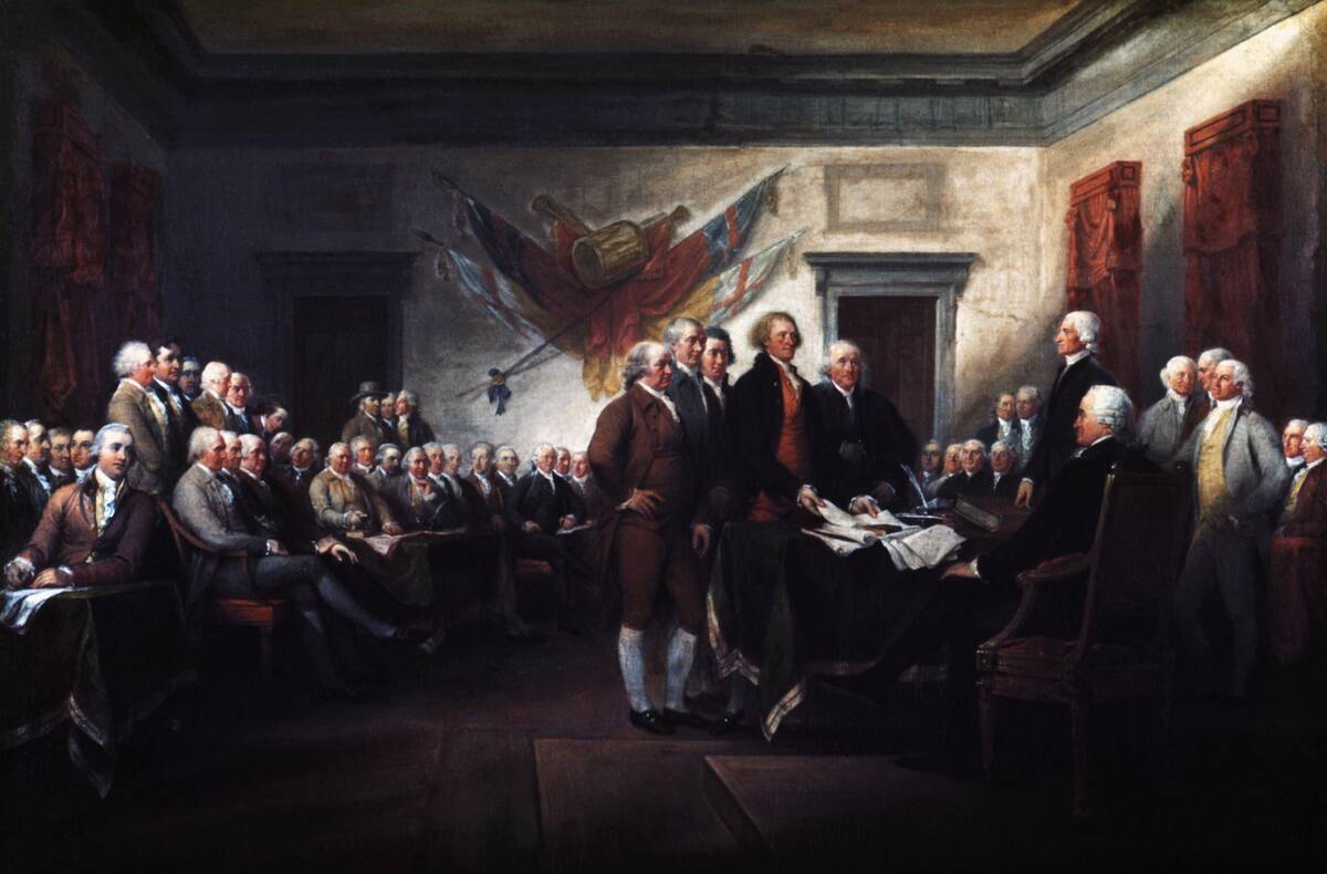 Declaration of Independence, 4 July, 1776 by John Trumbull
