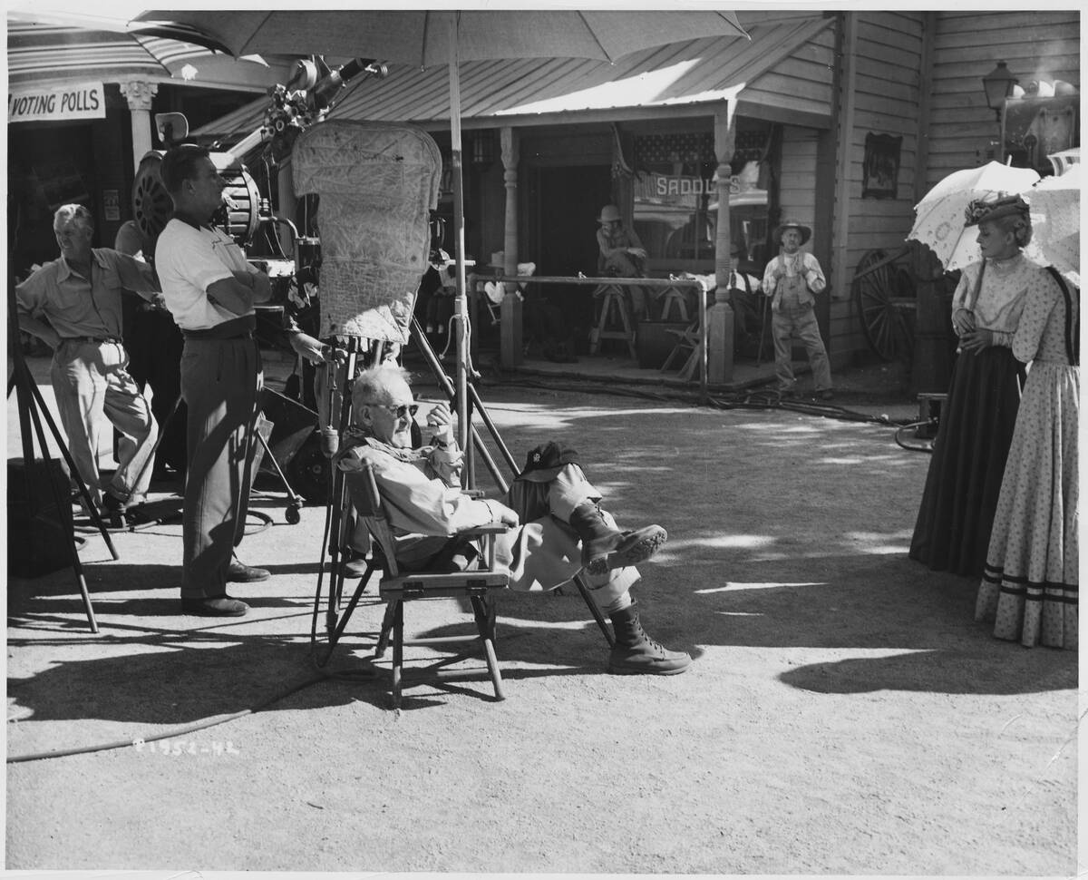 Director John Ford on Western Movie Set