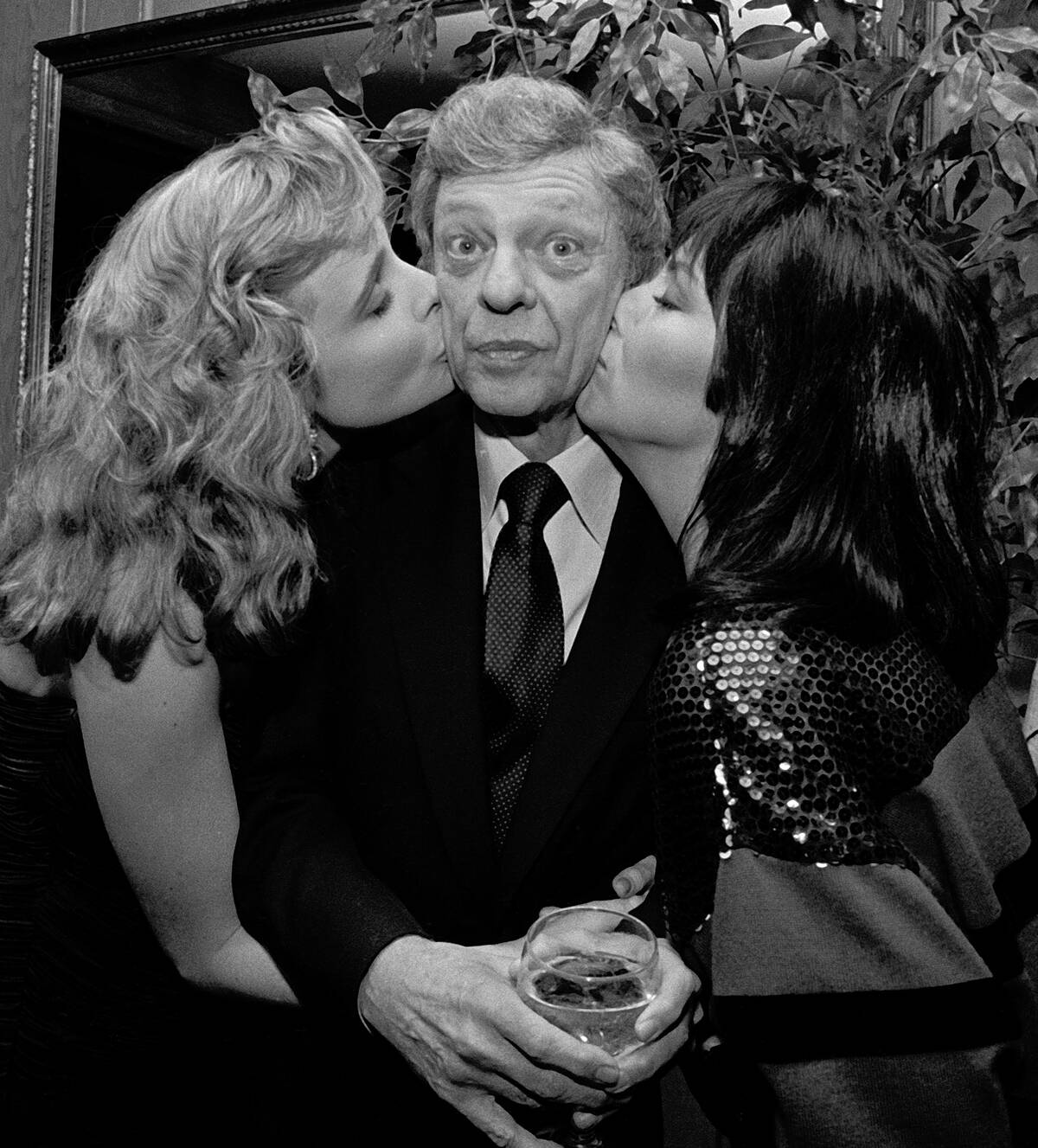 Don Knotts and cast members celebrate at Chasen's