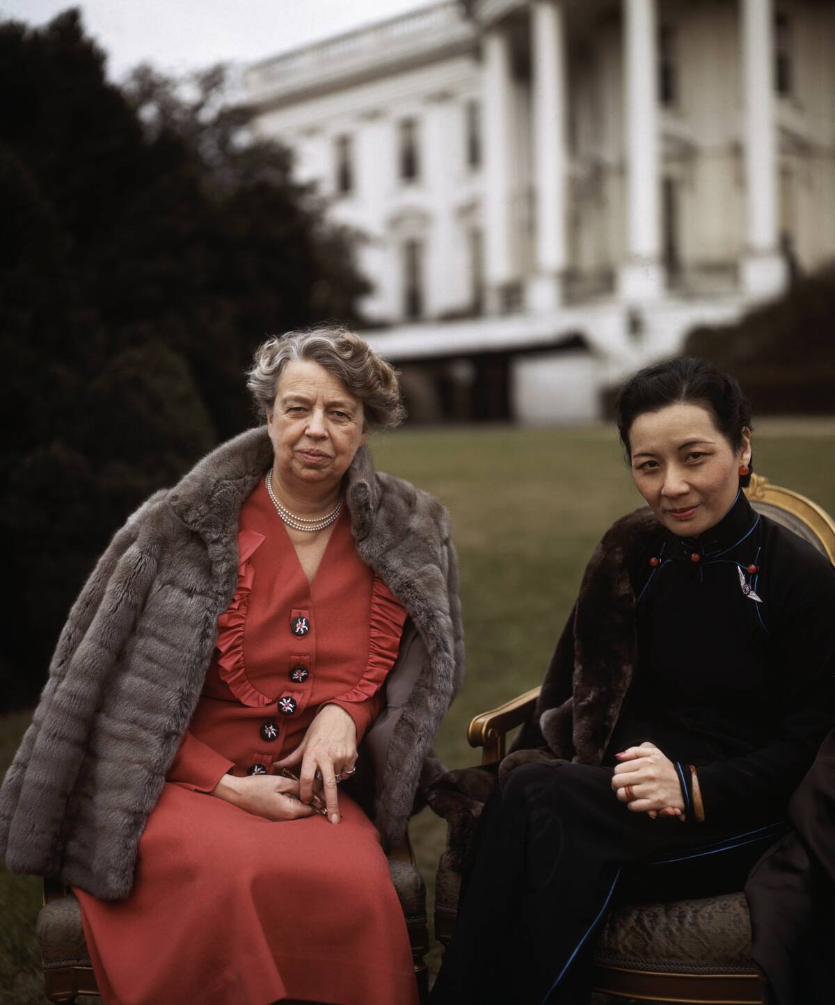 Eleanor Roosevelt and Mei-ling Chiang