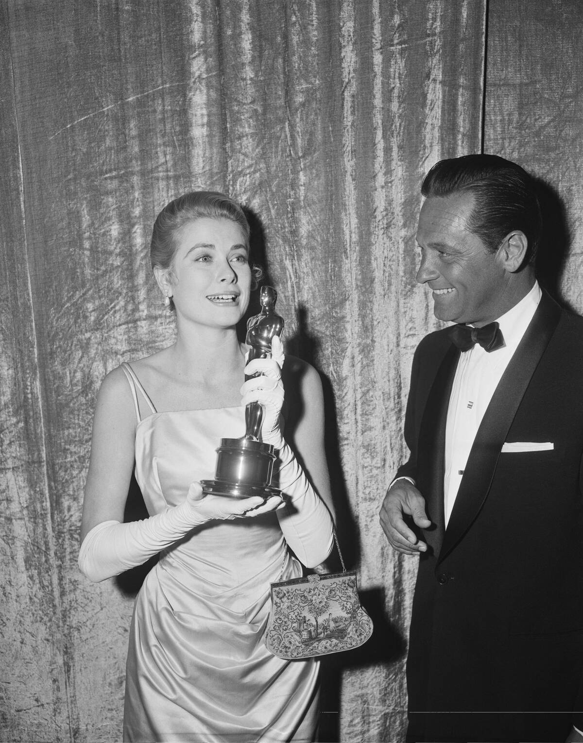 Grace Kelly Receiving Her Academy Award