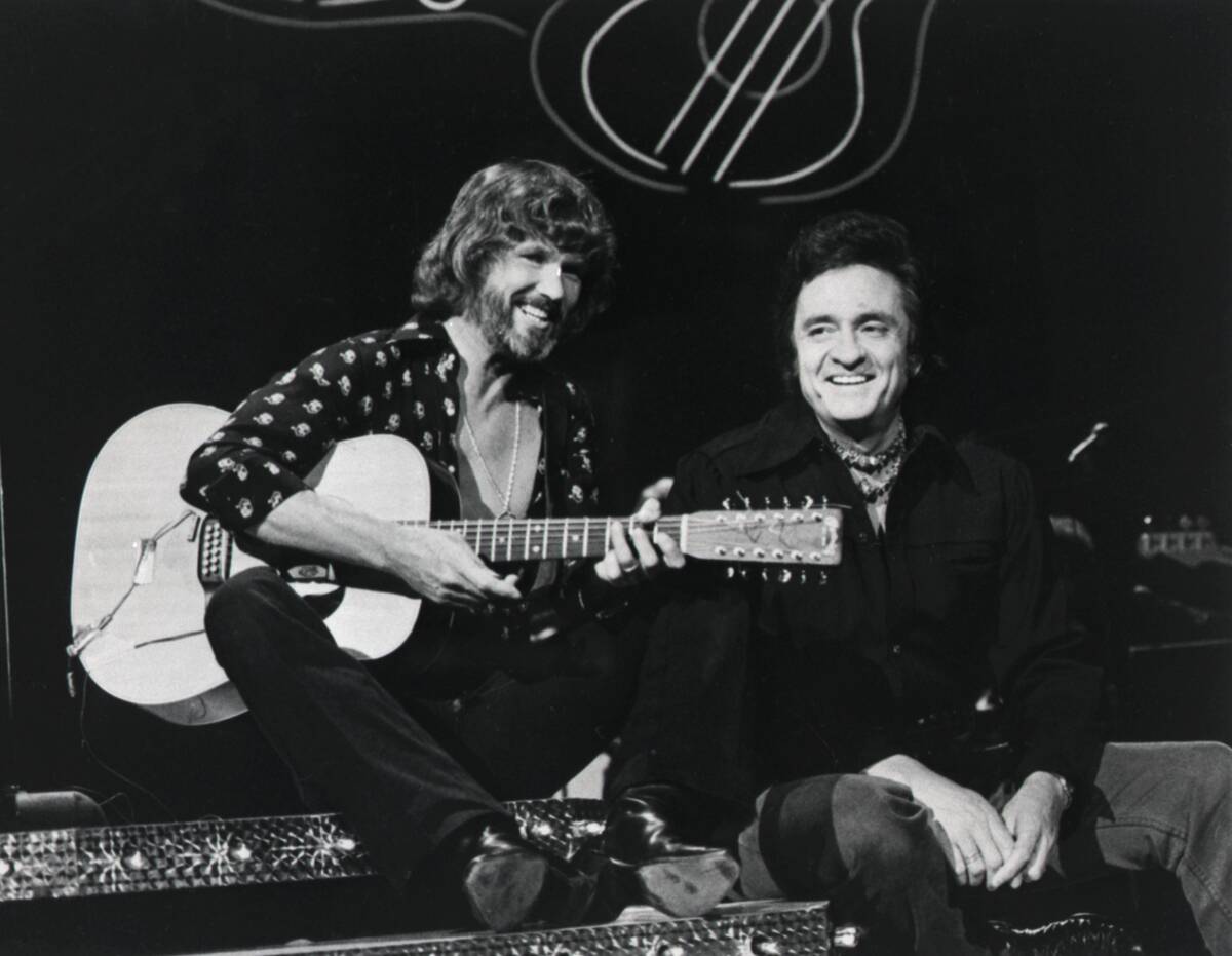 Kris Kristofferson and Johnny Cash