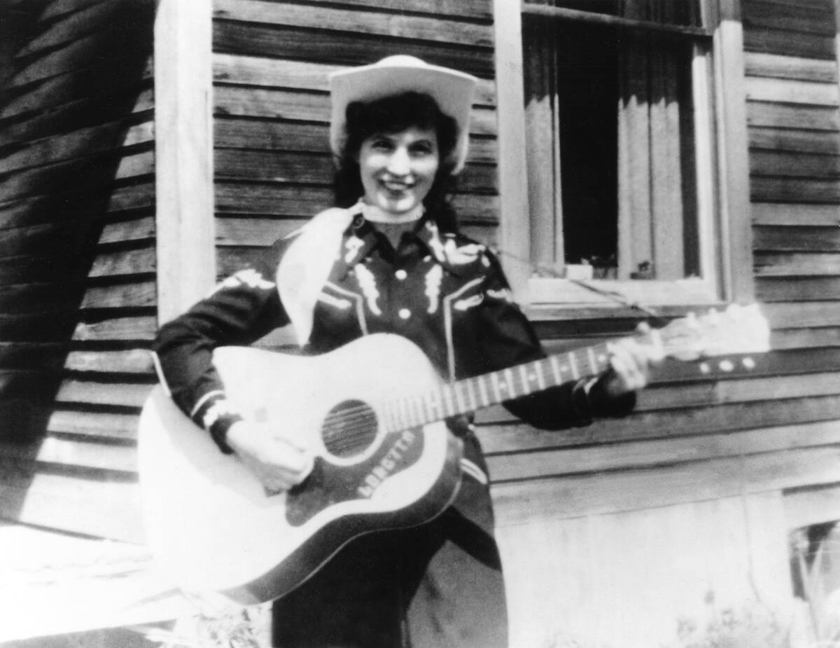 Loretta Lynn Portrait With Acoustic Guitar
