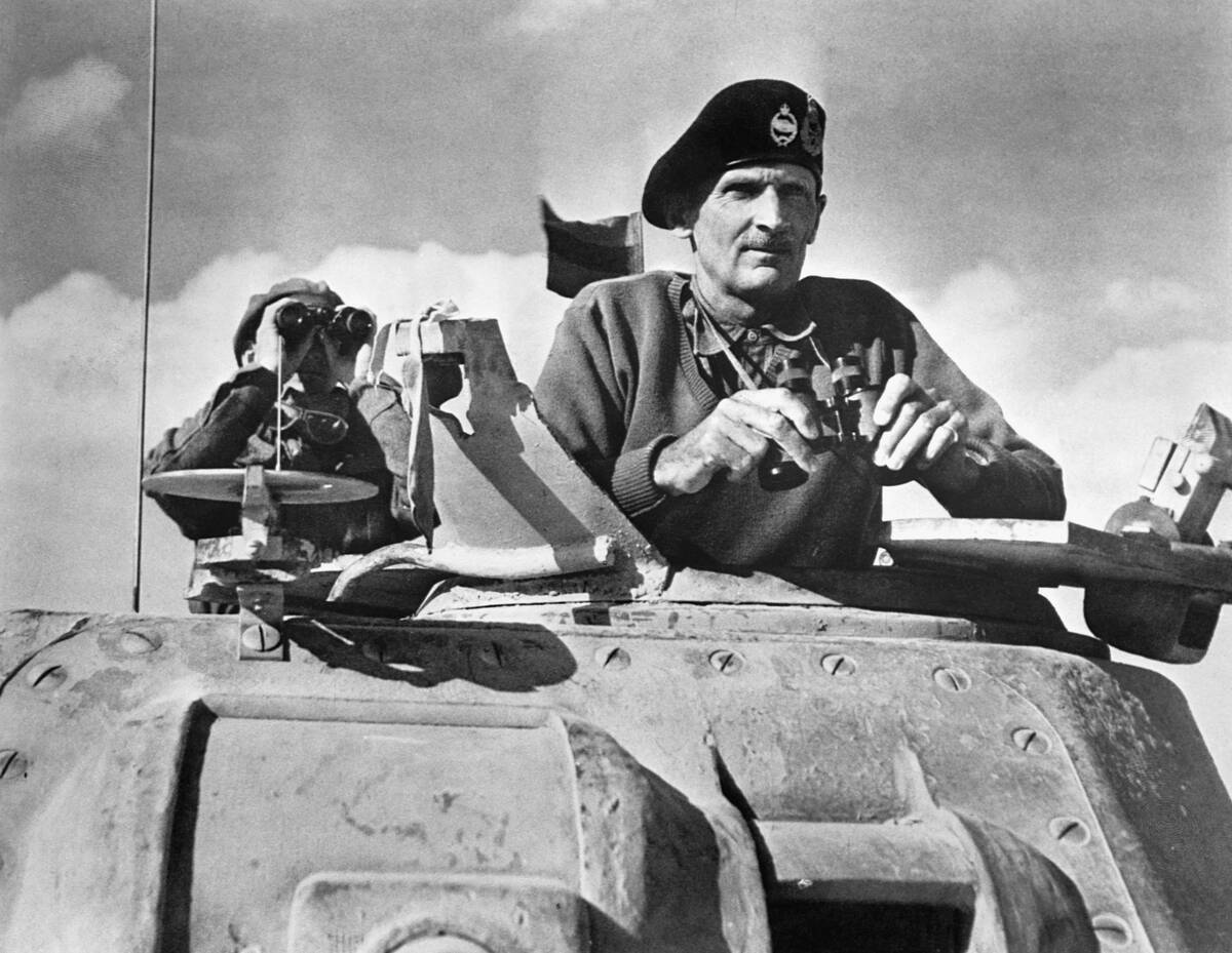 Montgomery Watches His Tanks Advance
