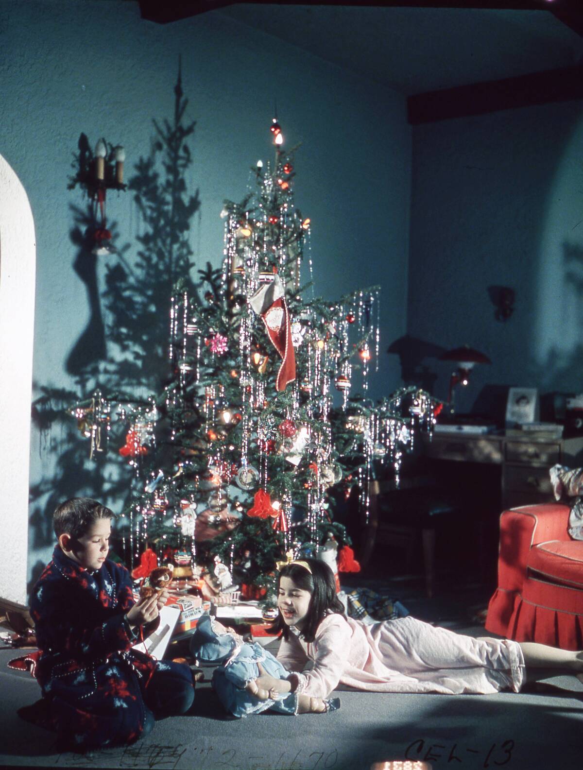 Opening Gifts On Christmas