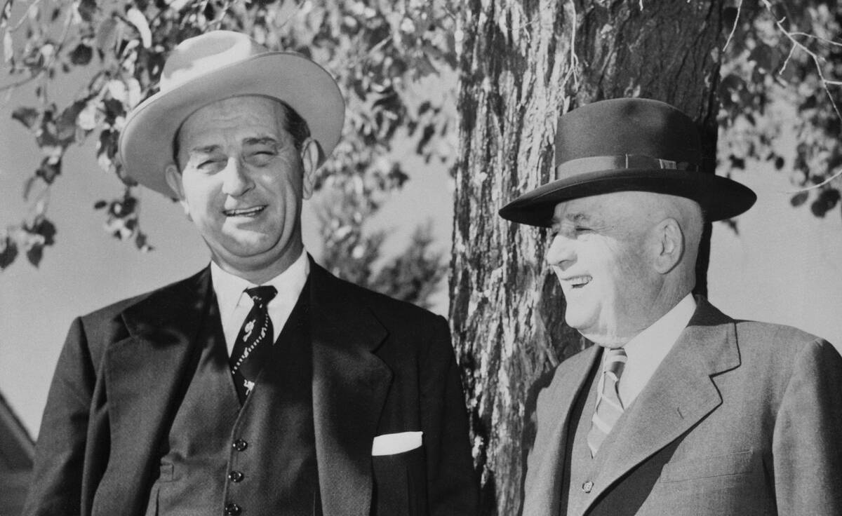 Portrait of Lyndon Johnson with Sam Rayburn