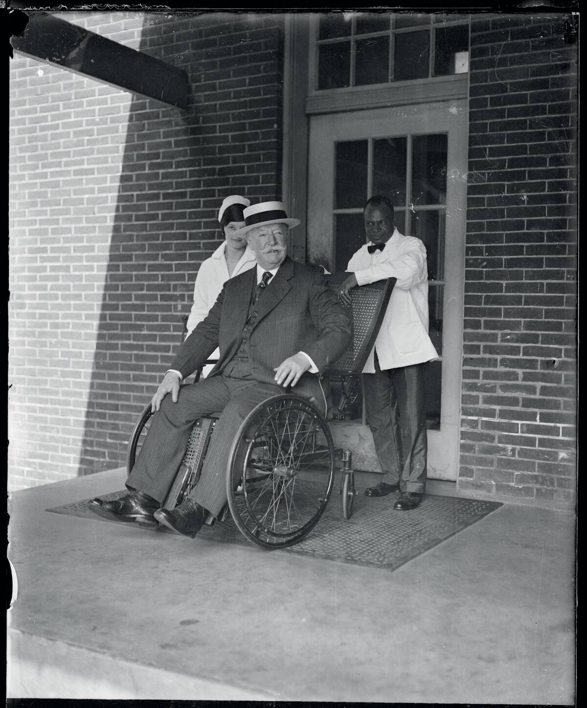Portrait of William H Taft in Wheelchair