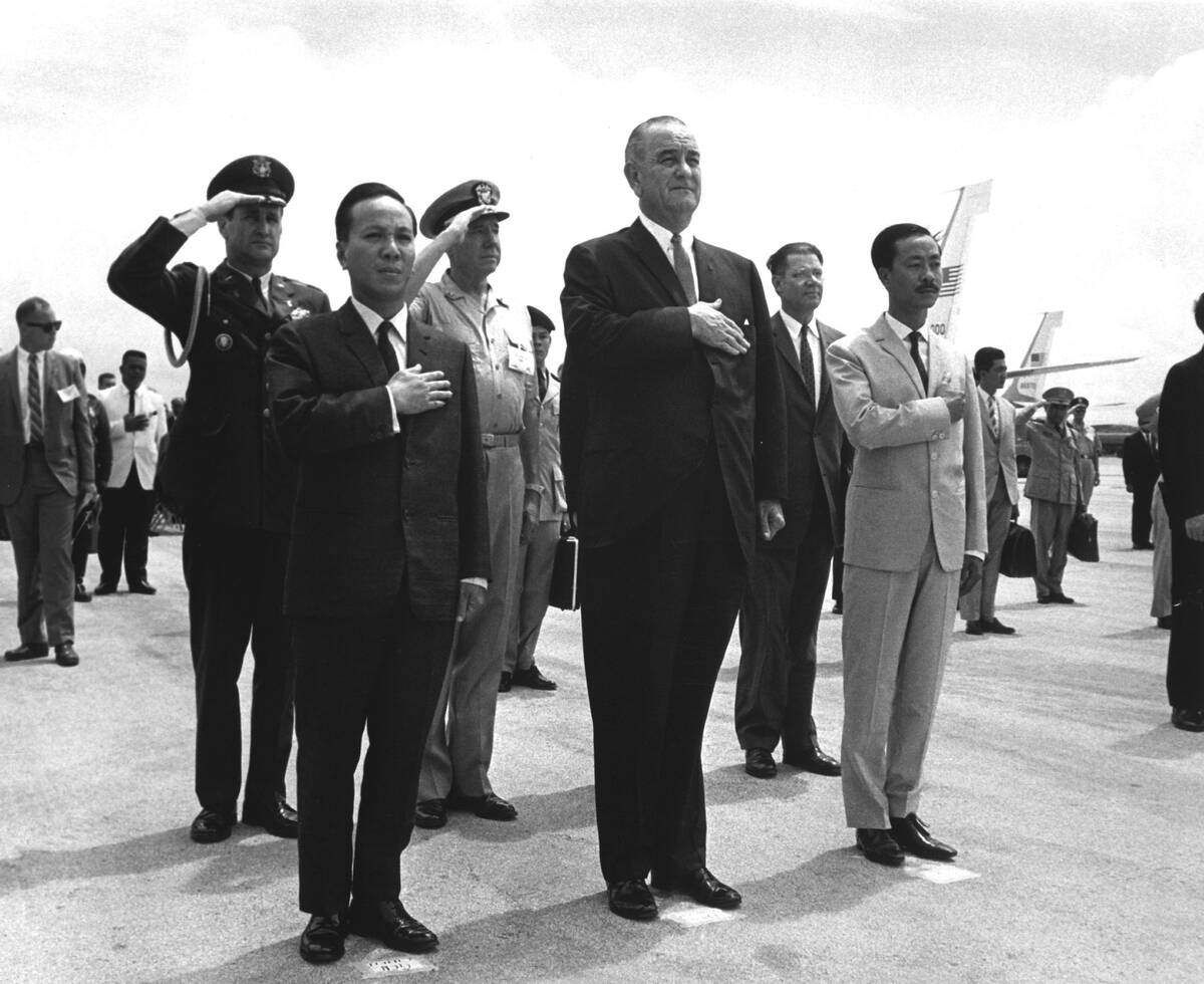 President Johnson And South Vietnamese Leaders
